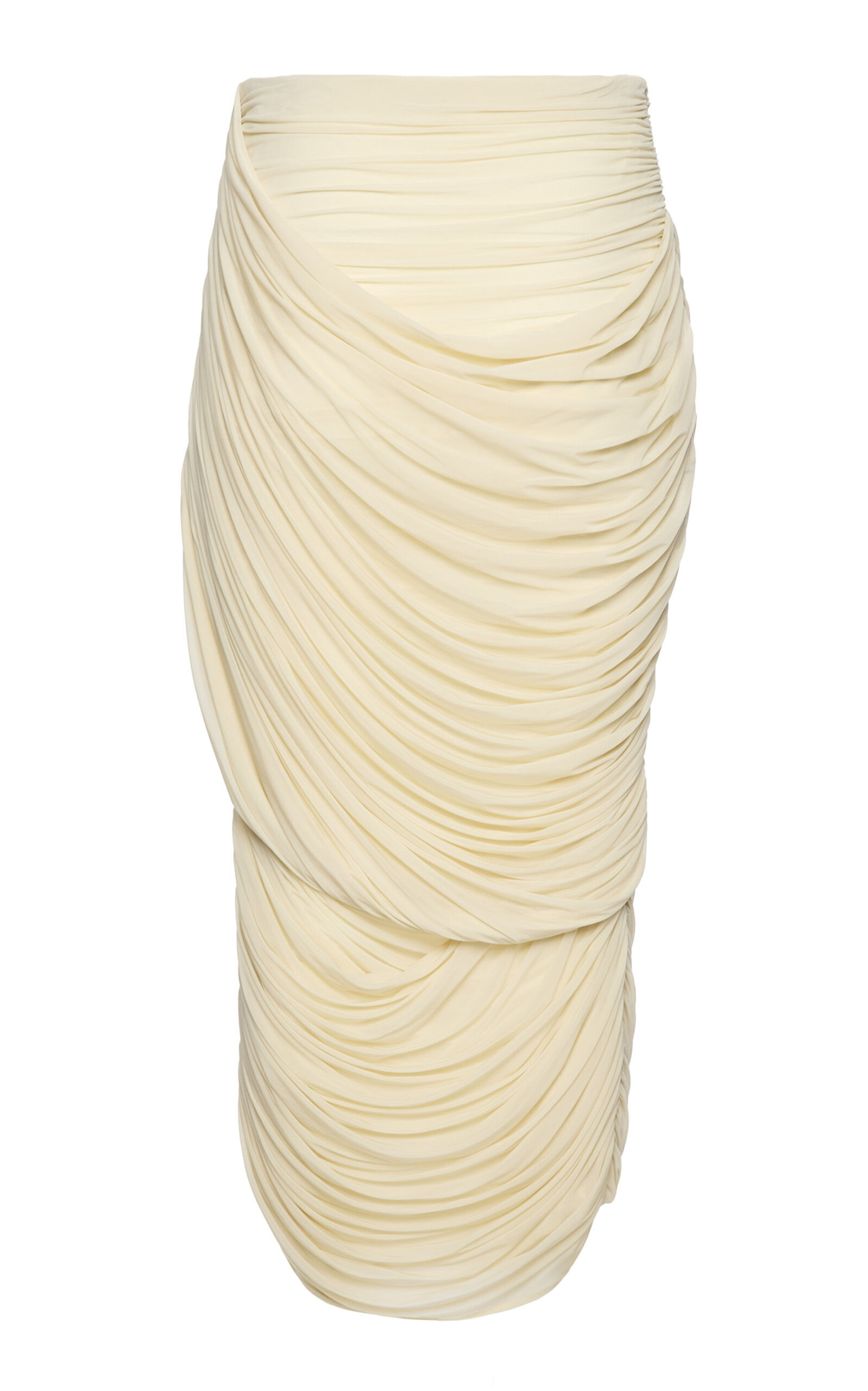 Draped Maxi Skirt ivory - 5