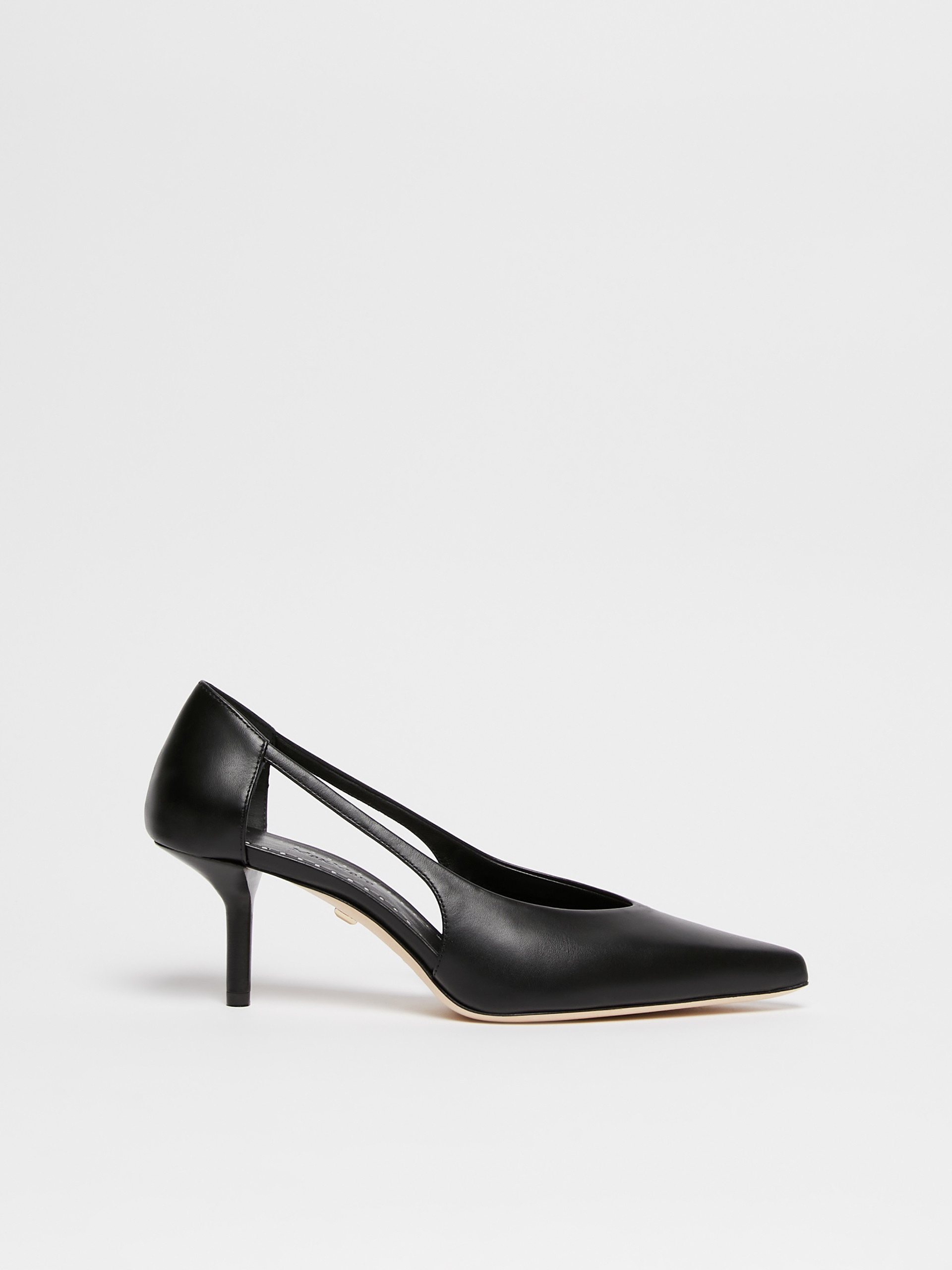 MMOPENPUMP Leather court shoes - 1