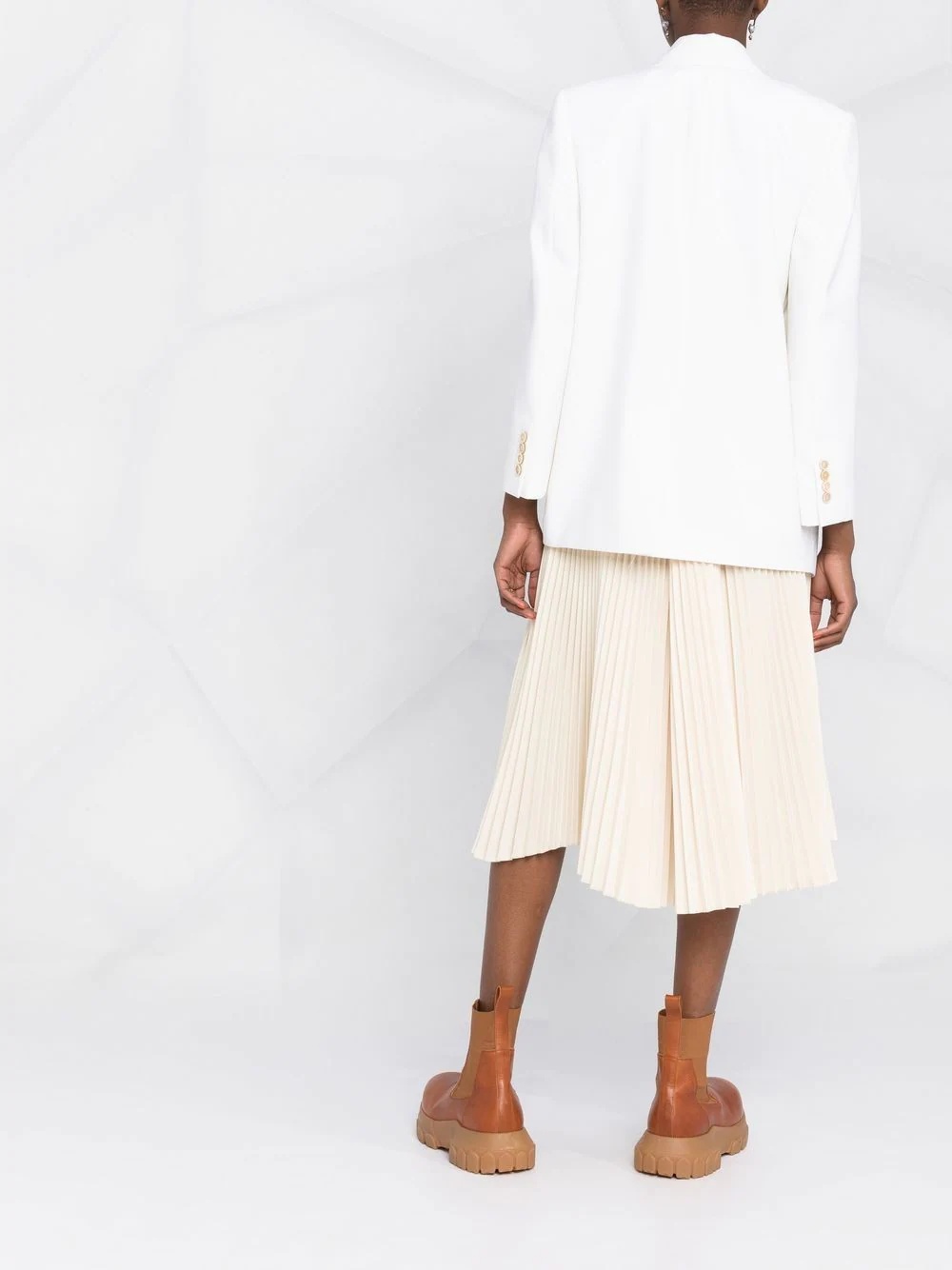 asymmetric double-breasted blazer - 6