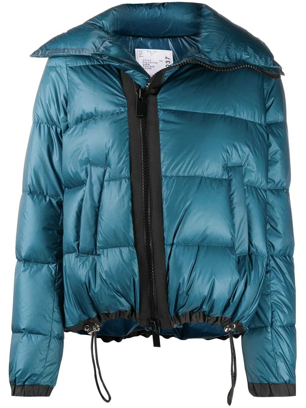 long-sleeve puffer jacket - 1