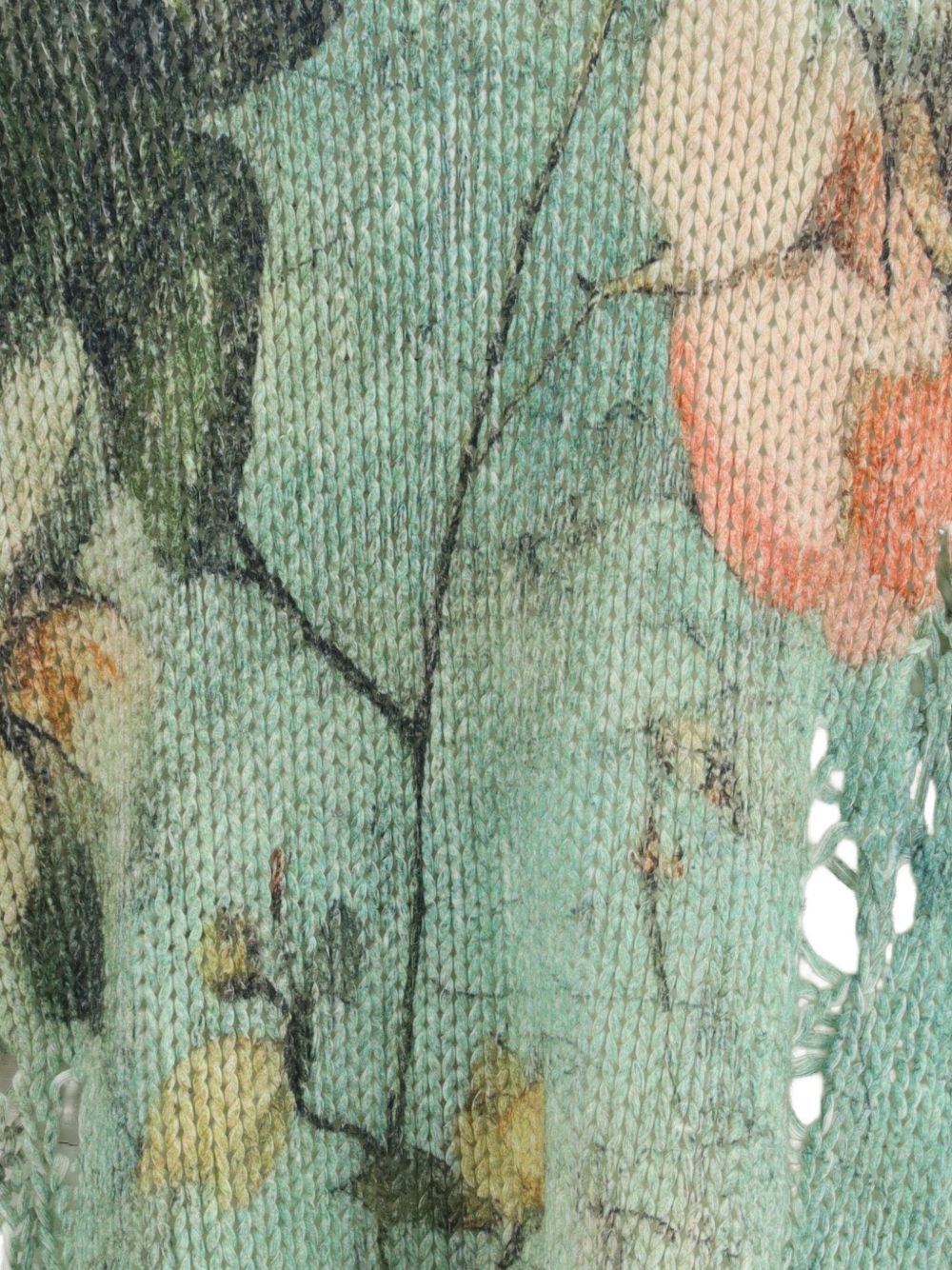 floral-print distressed sweater - 3
