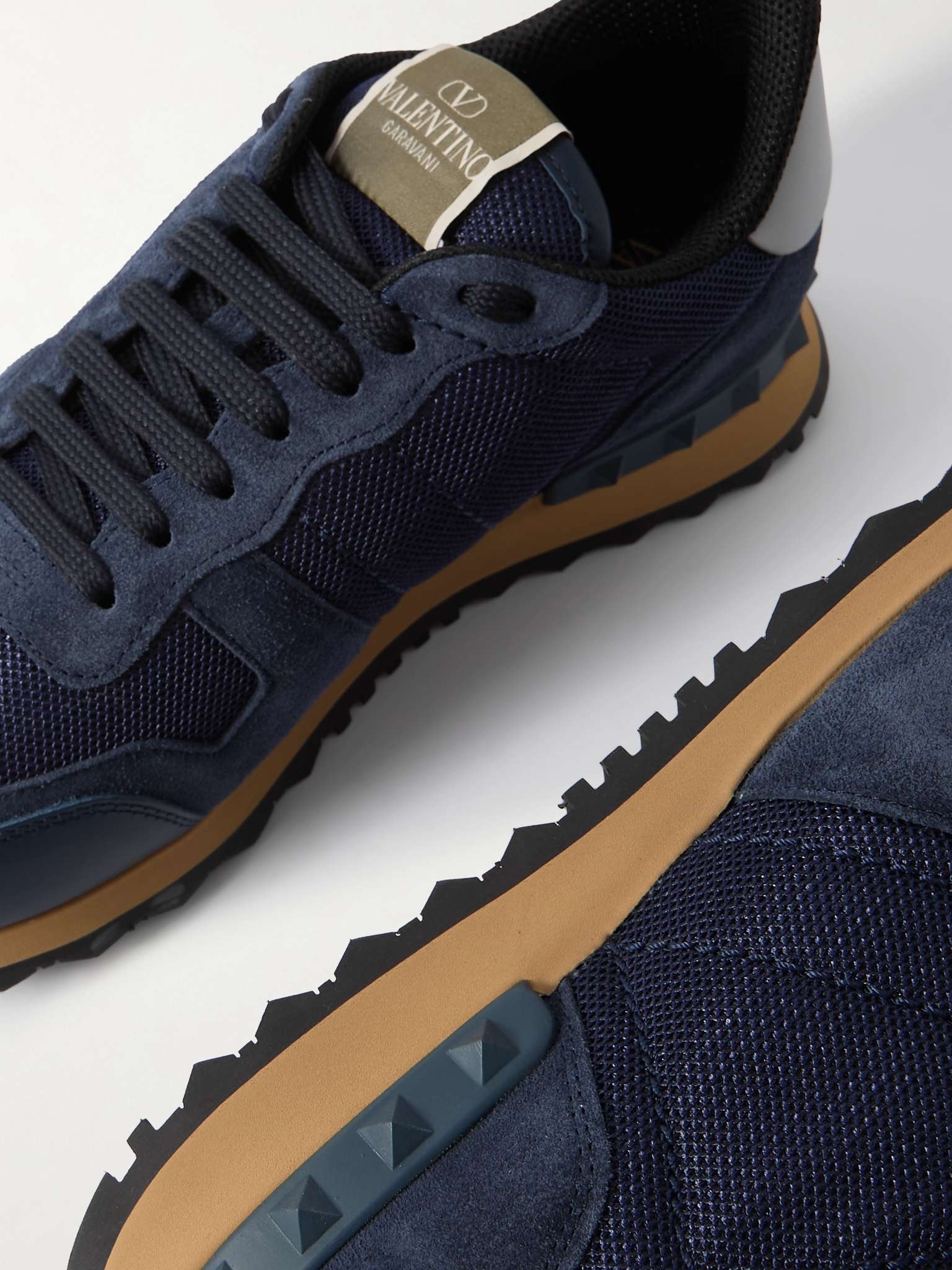 Rockrunner Suede, Leather and Mesh Sneakers - 6
