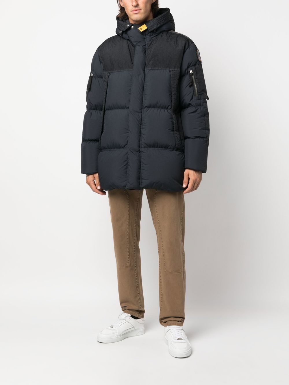 zip-up padded coat - 2