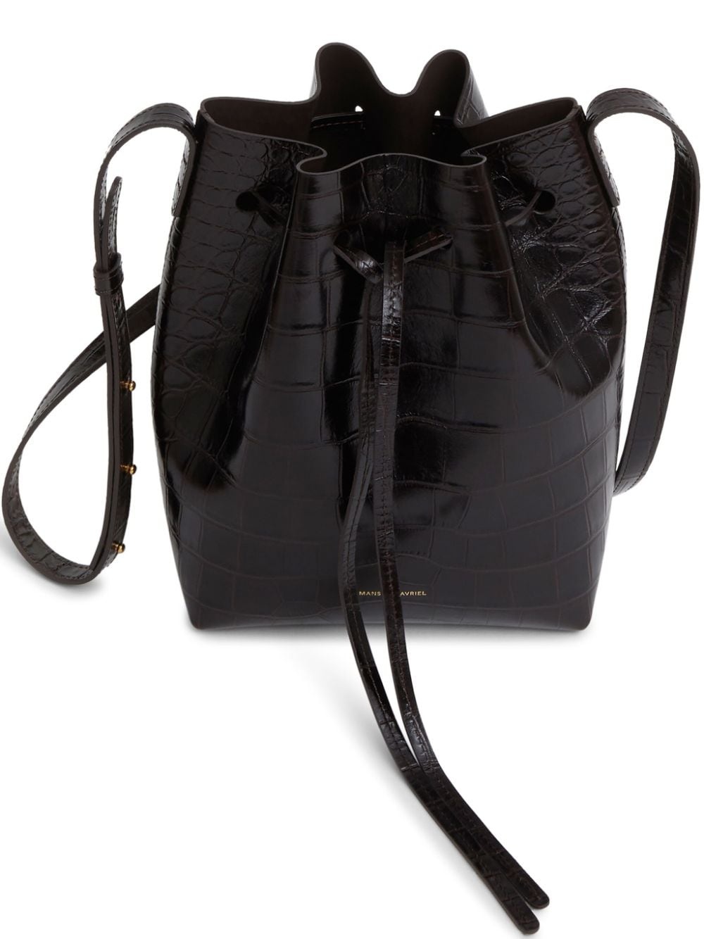 mini Bucket crocodile-effect bag - 3