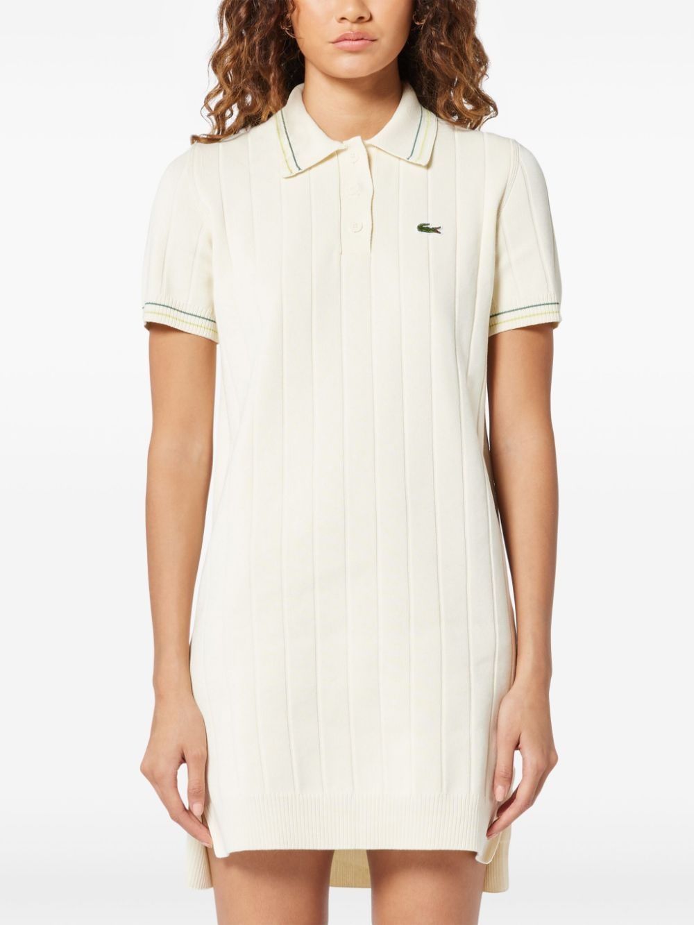 short-sleeved polo minidress - 3