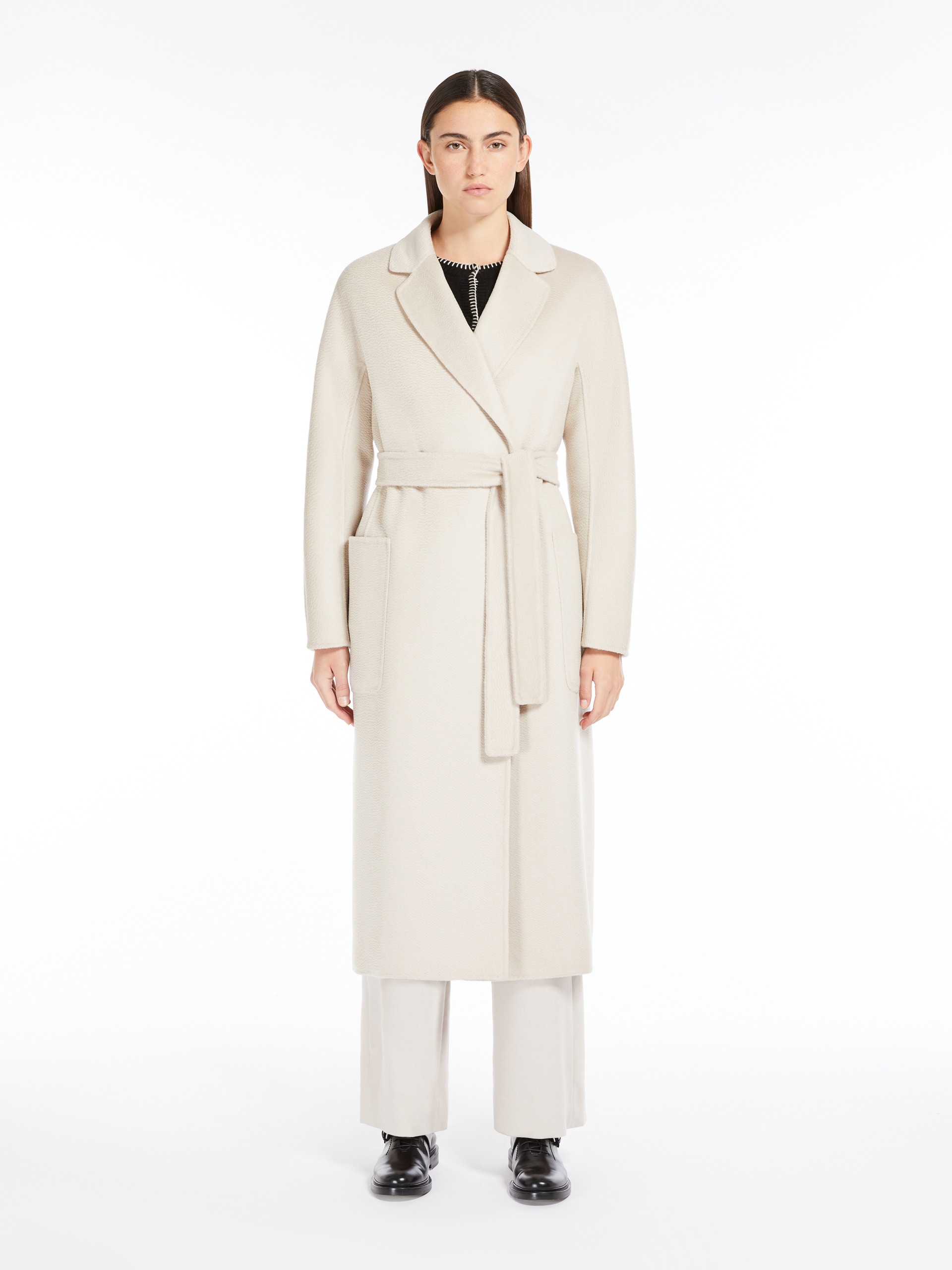 AMORE Cashmere and wool wrap coat - 3