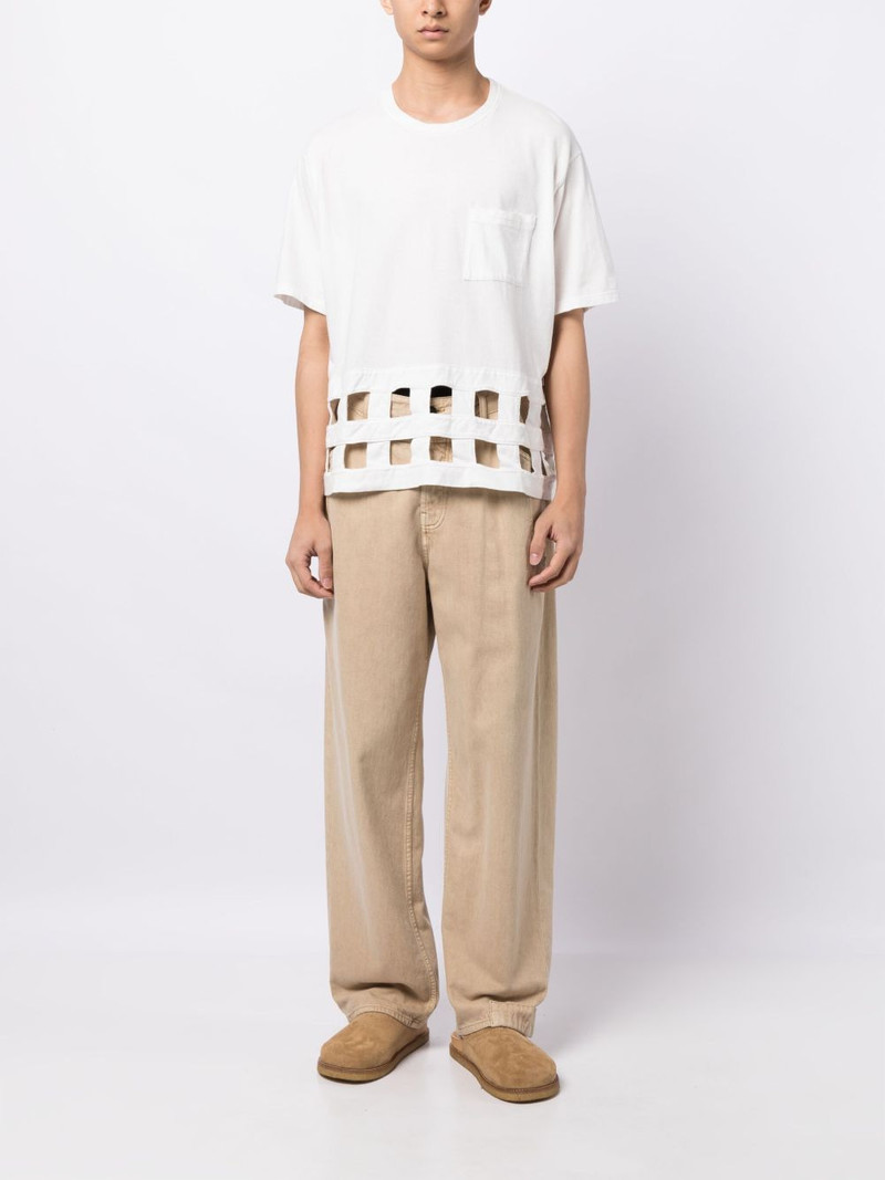 Kapital cut-out detailing cotton T-shirt outlook