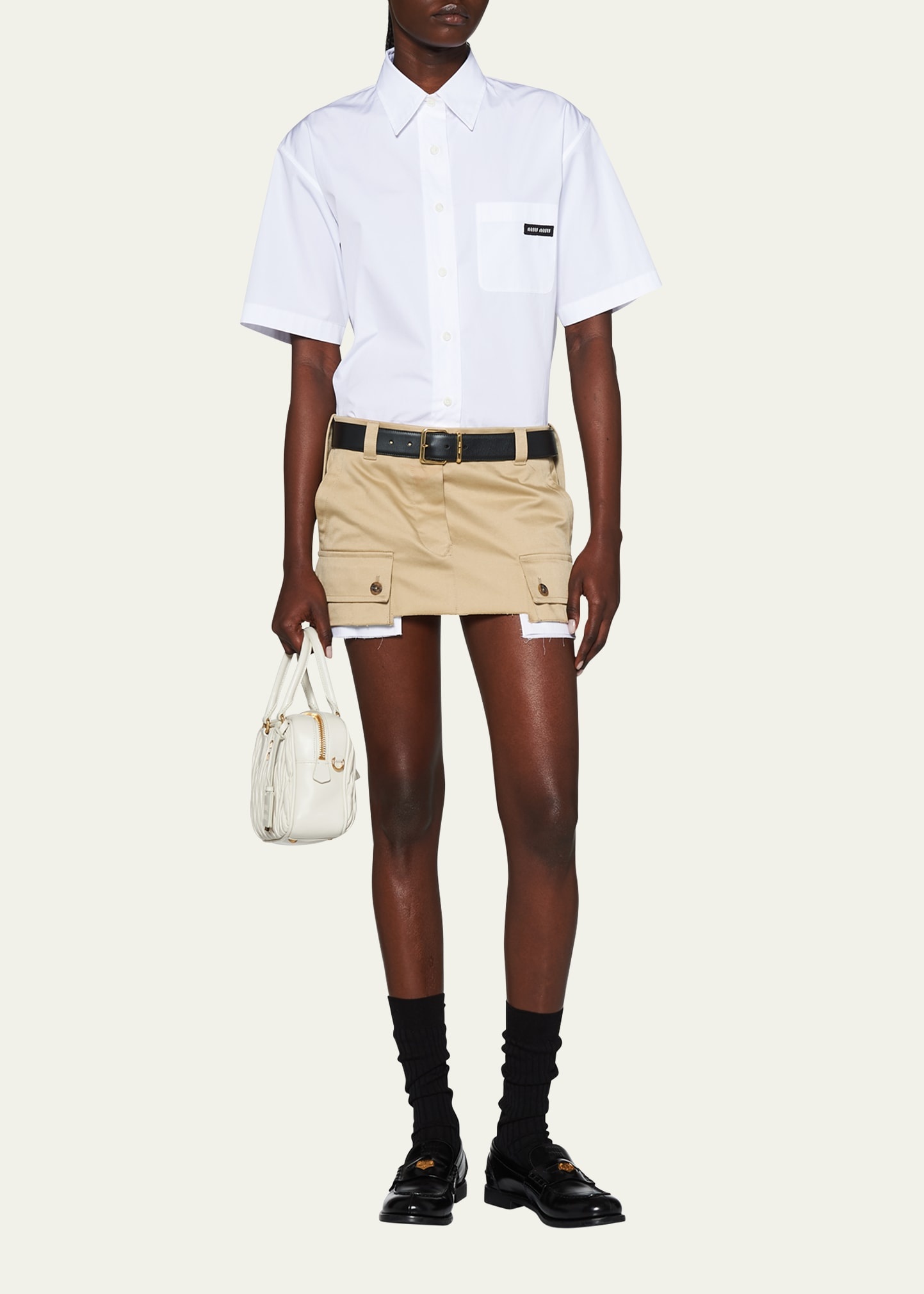 Chino Cargo Mini Skirt - 2