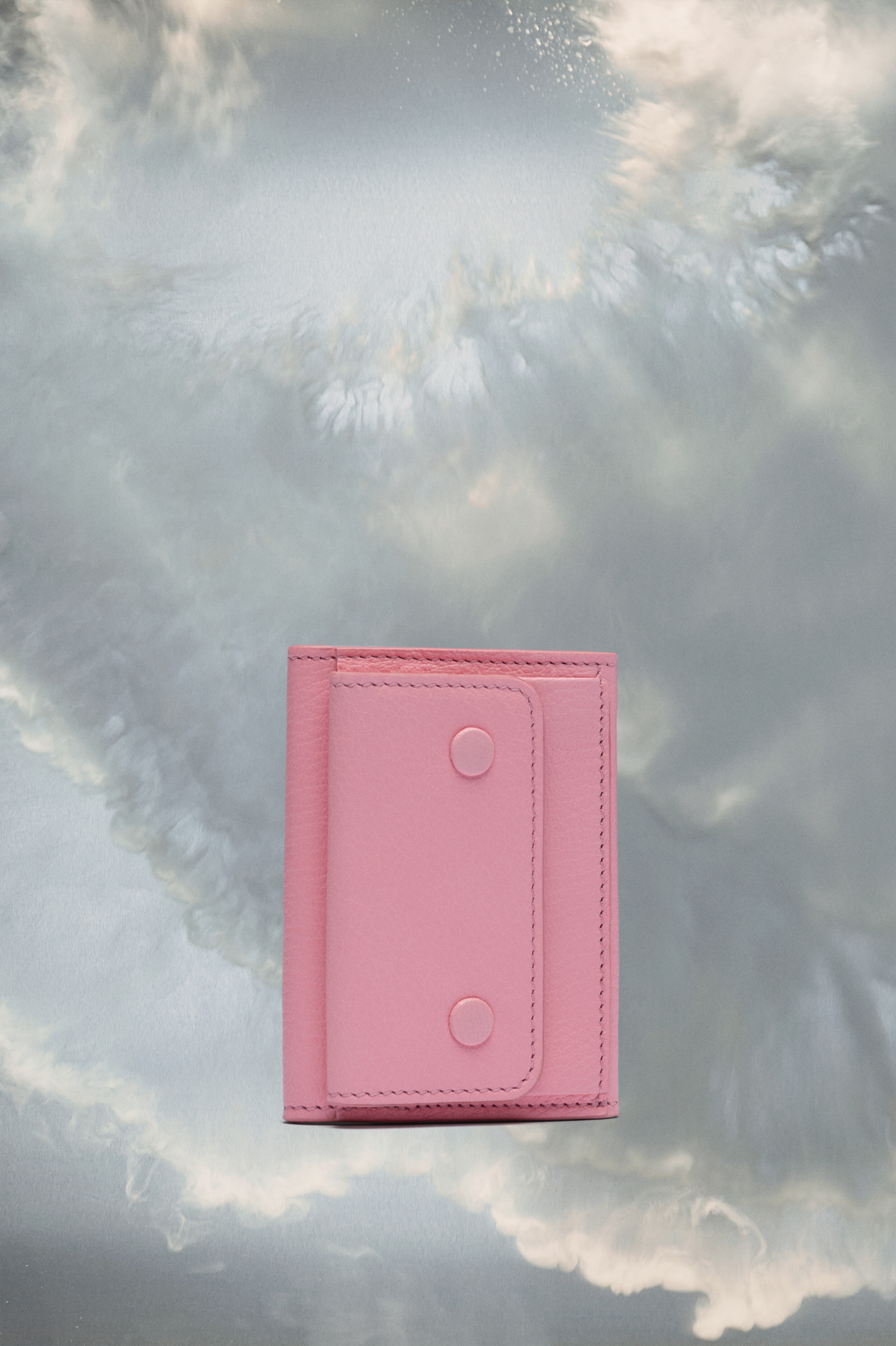 Snap button leather wallet - 3