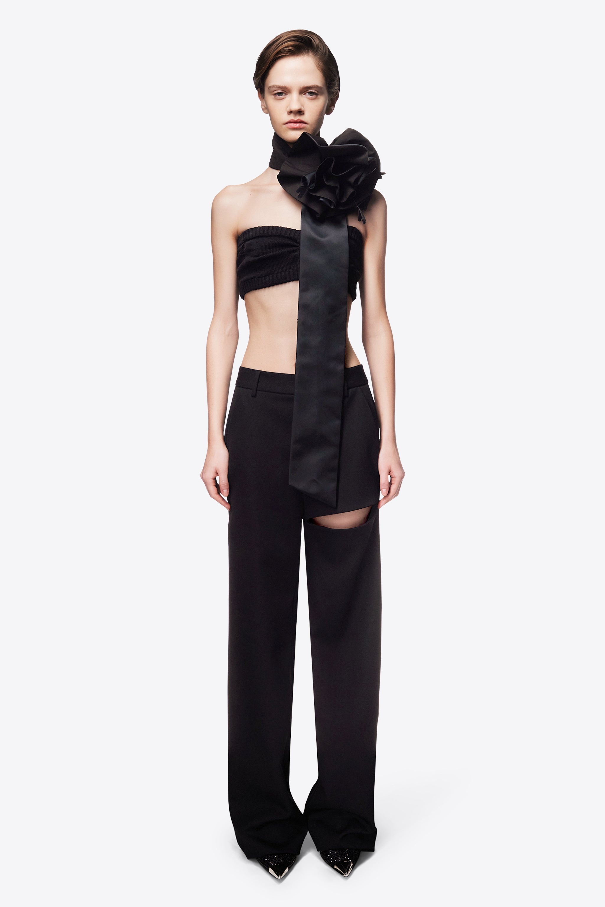 ASYMMETRIC SLIT TROUSER - 3