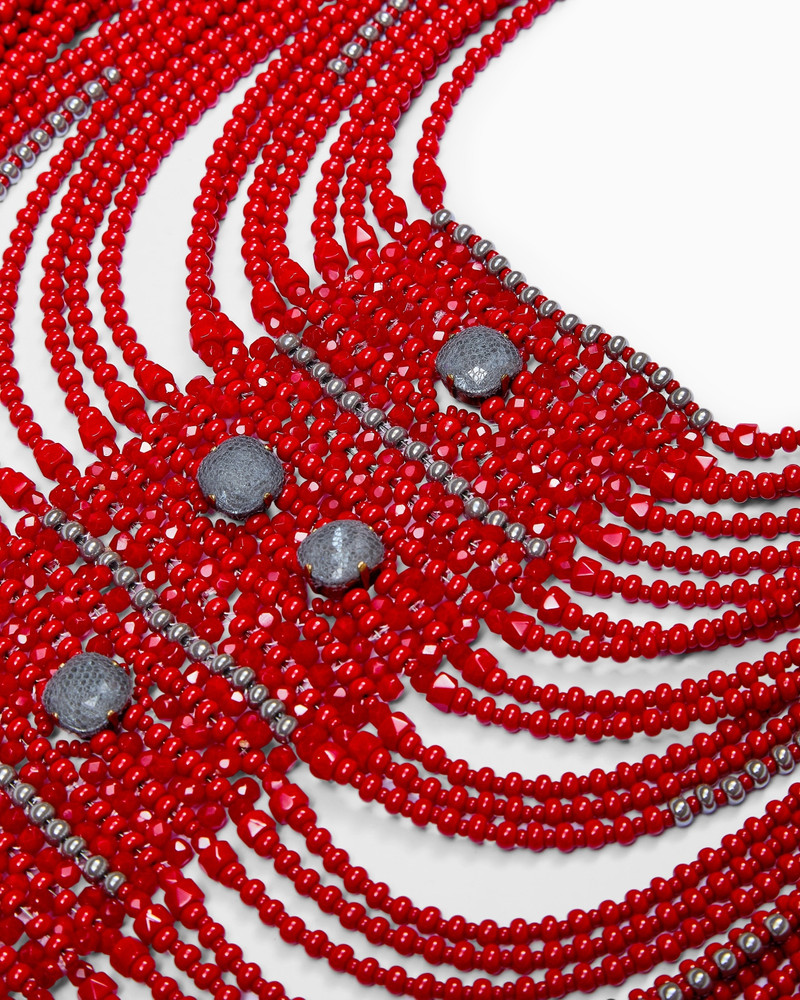 BOHEMIAN GLASS MULTISTRAND NECKLACE 2