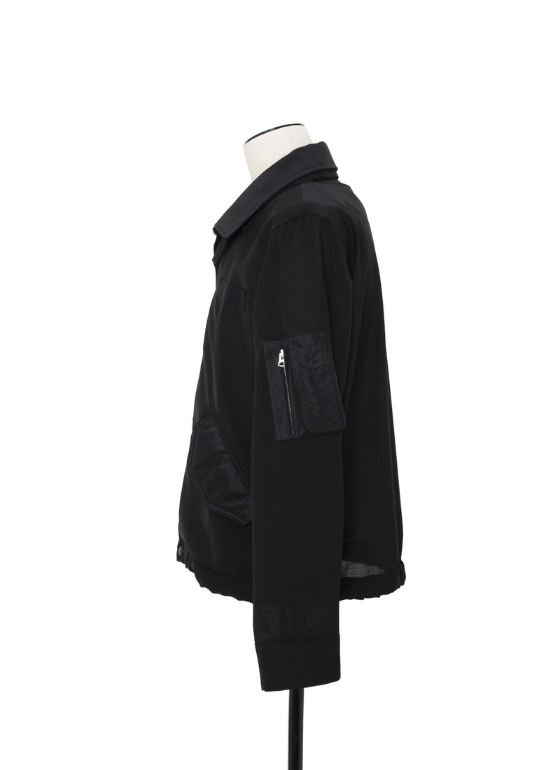 Wool Suiting x Nylon Twill Jacket 3