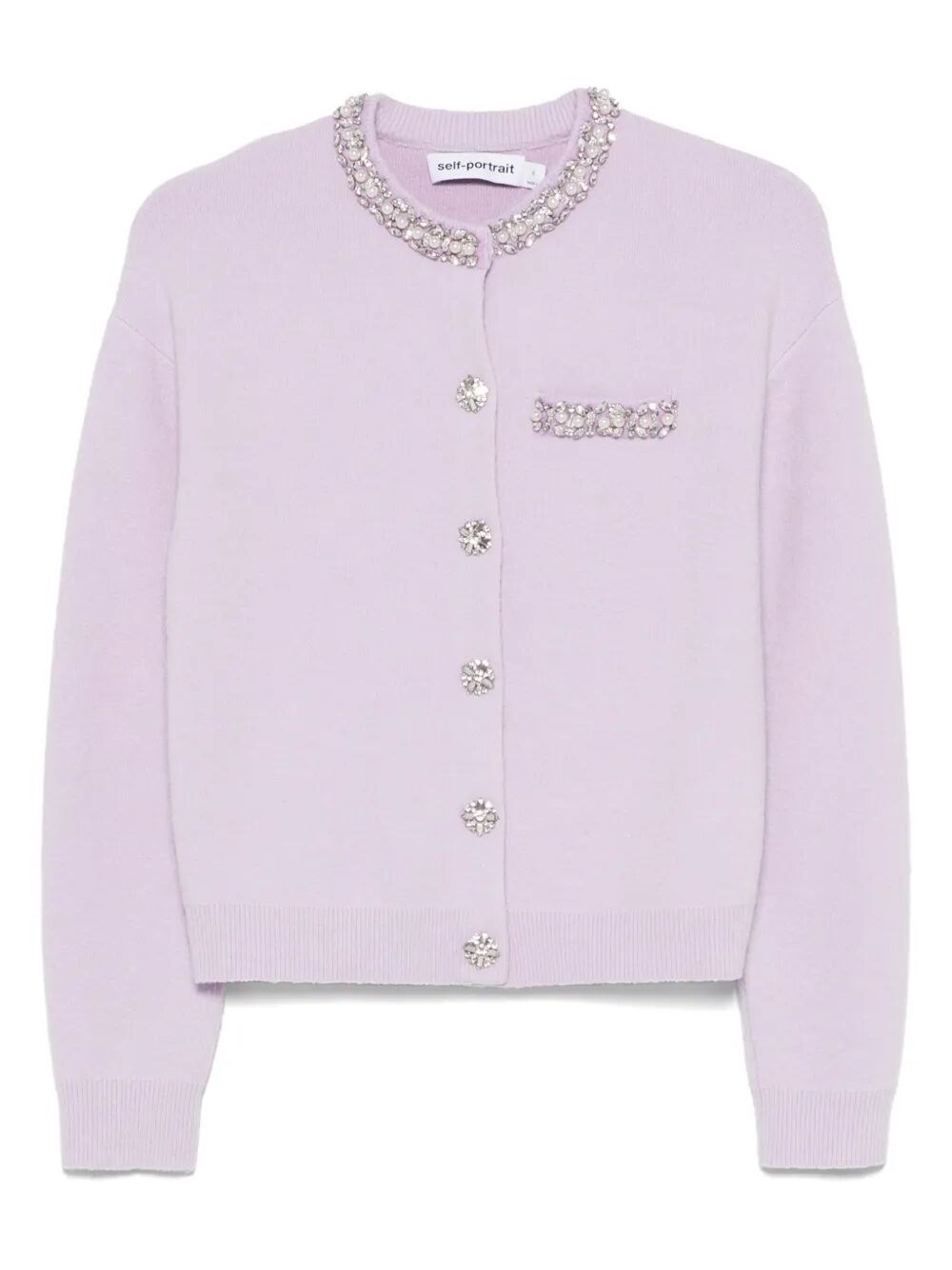 Crystal Trim Cardigan - 1