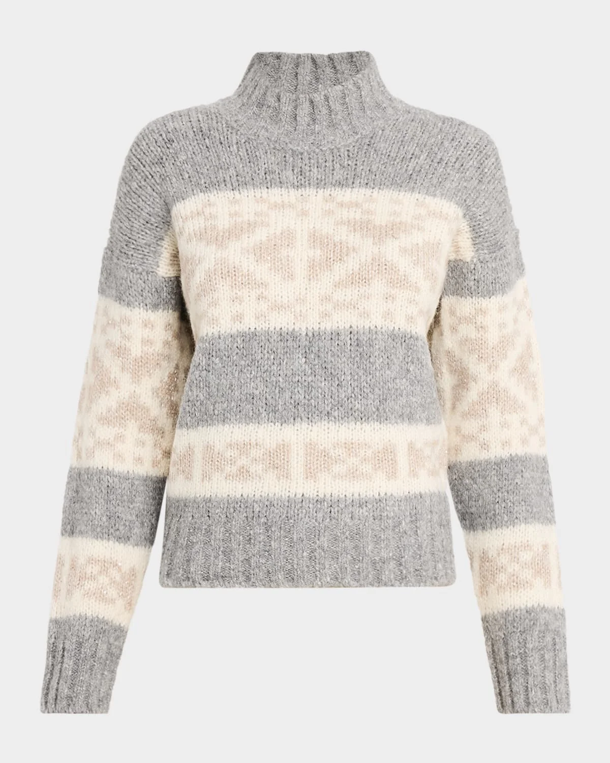 Norwegian Wool and Alpaca Mouliné Sweater - 1