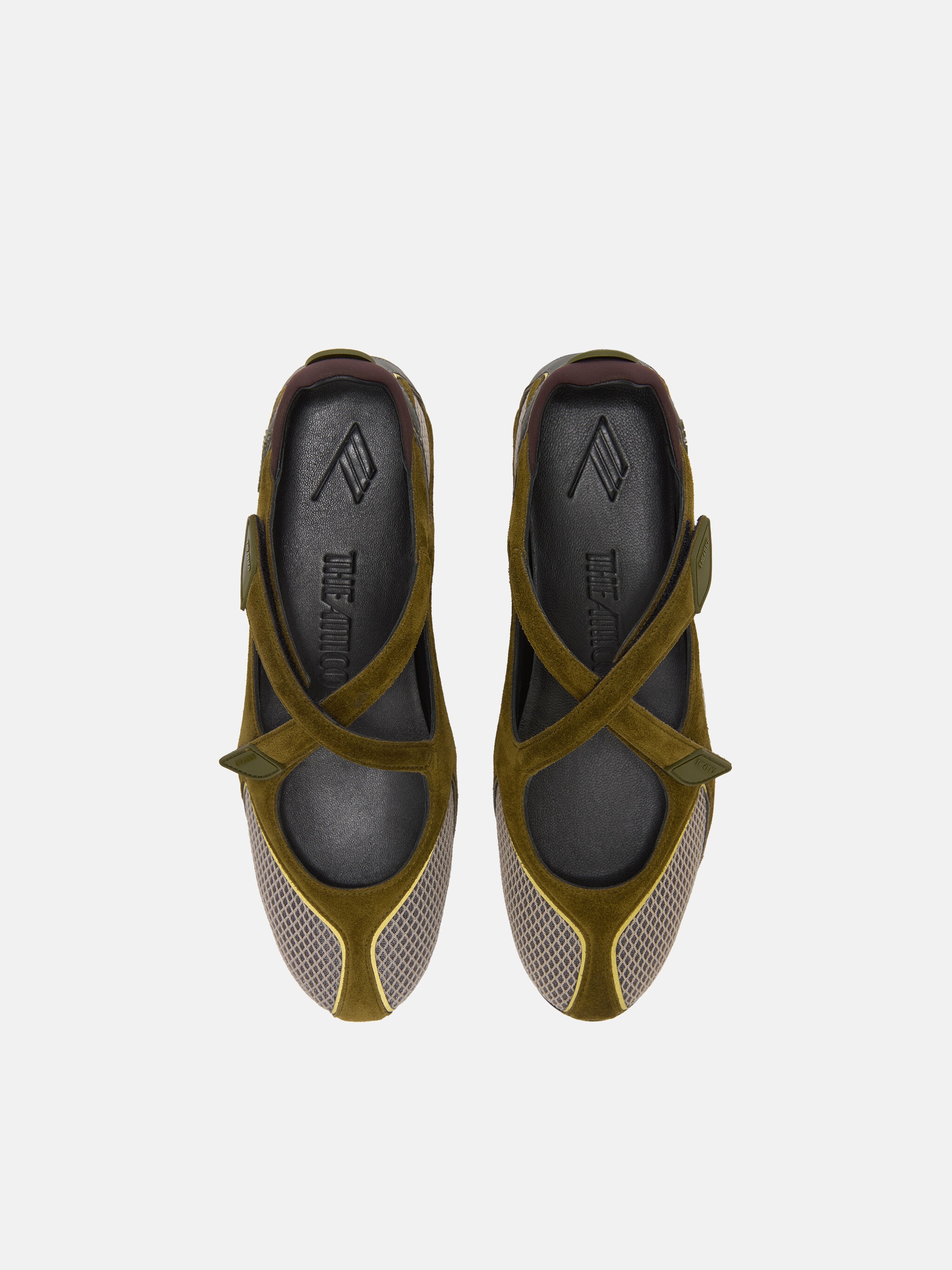 ''FLOOR 01'' BALLERINA FLAT MILITARY GREEN - 3