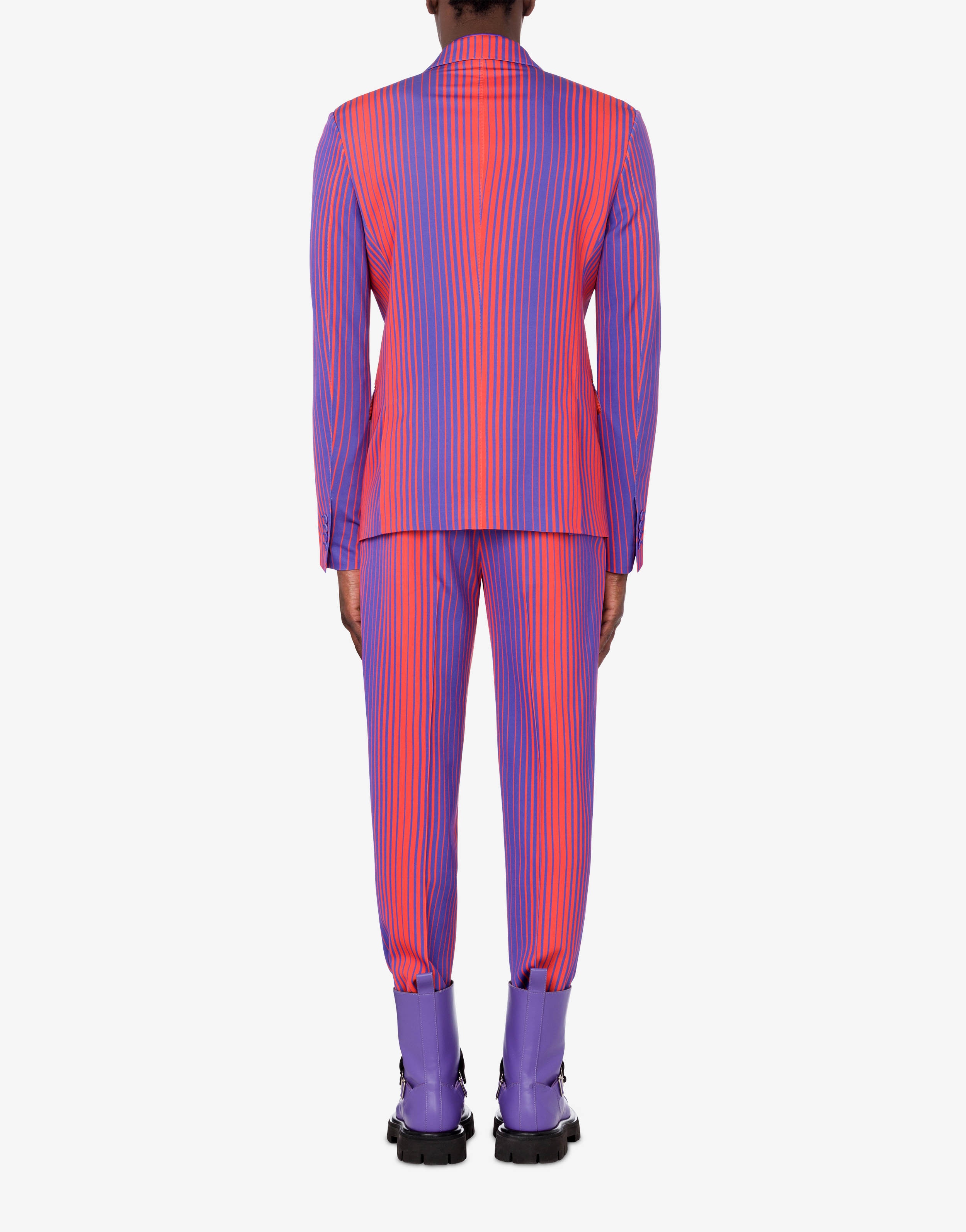 NUANCED-STRIPE SATIN JACKET - 3