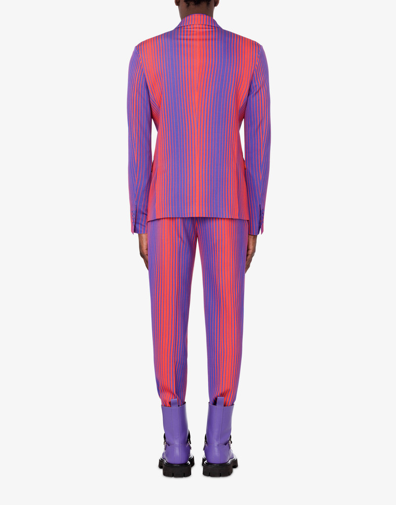 NUANCED-STRIPE SATIN JACKET 3