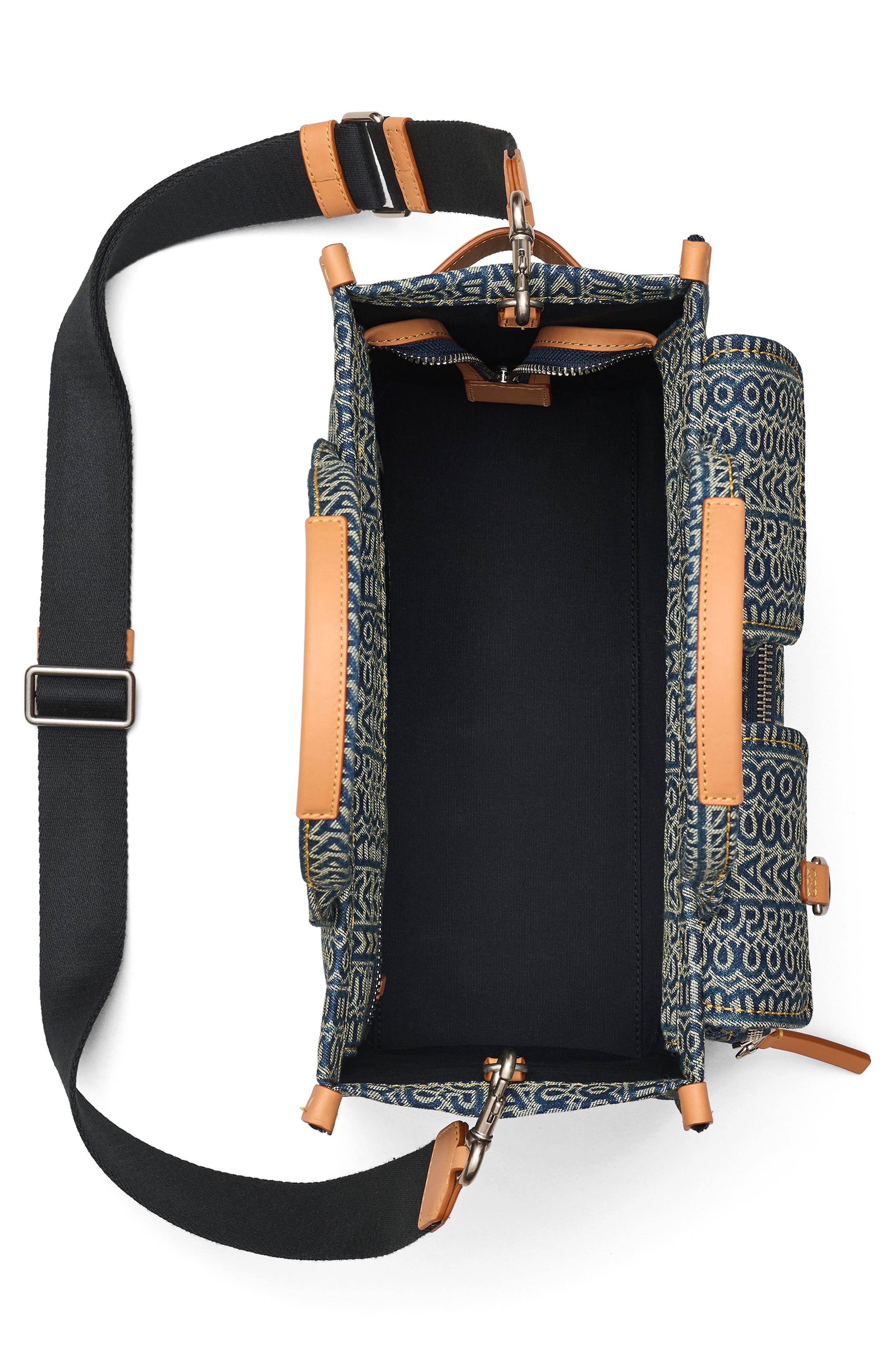 Marc Jacobs The Cargo Monogram Denim Medium Tote Bag in Sun Faded Denim at Nordstrom - 3