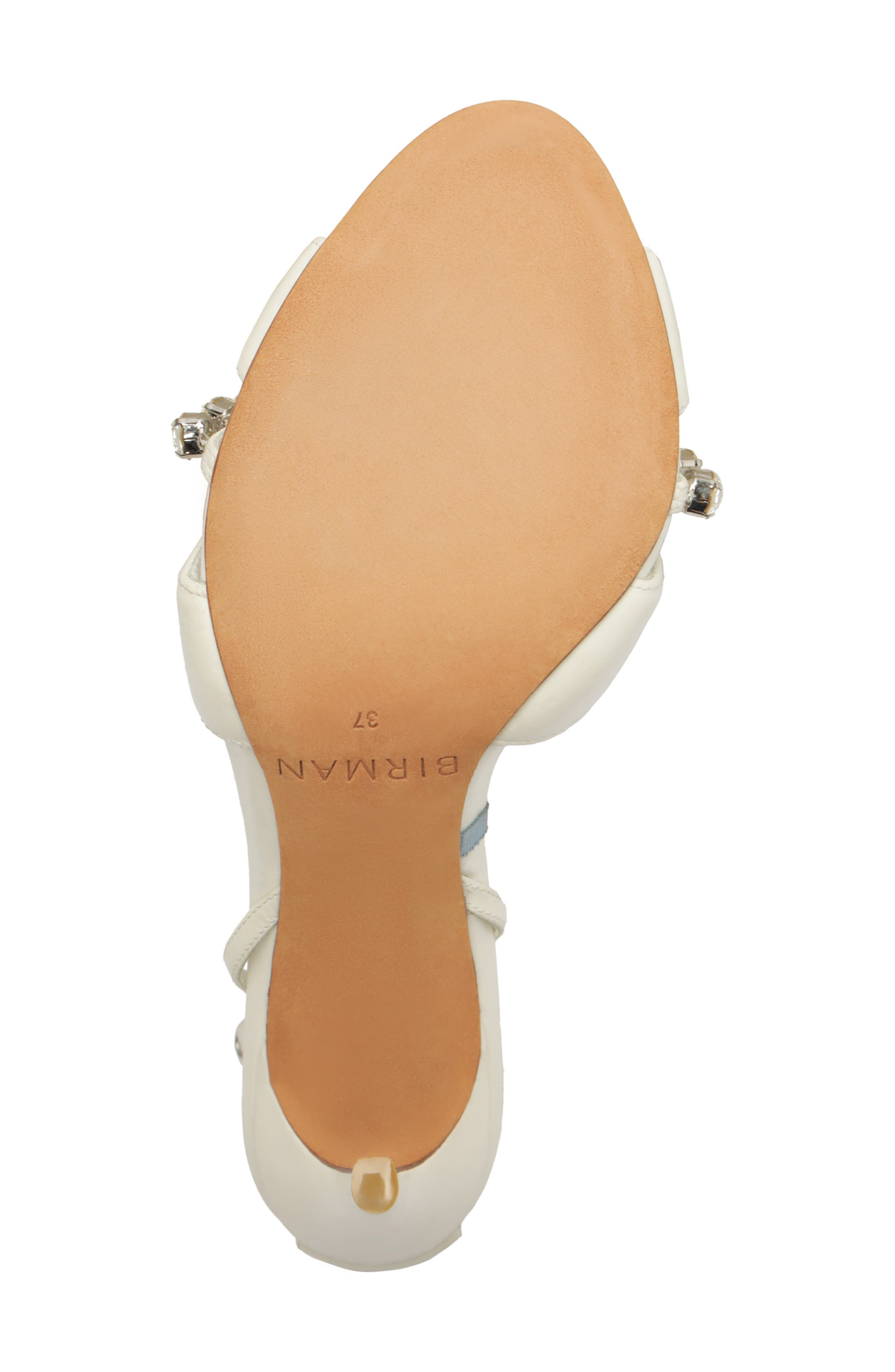 Alexandre Birman Georgina Crystal Ankle Strap Bridal Sandal in Ivory at Nordstrom - 6