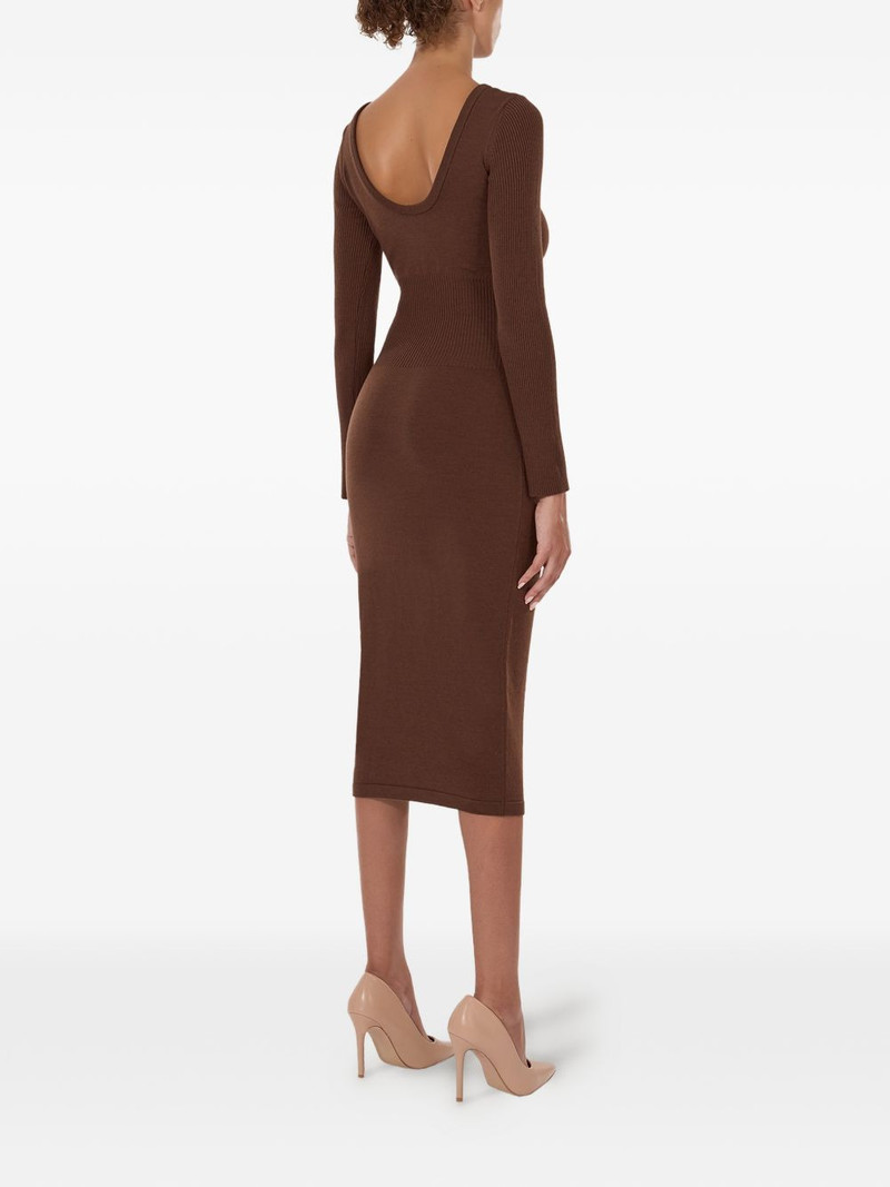 scoop-neck midi dress 3