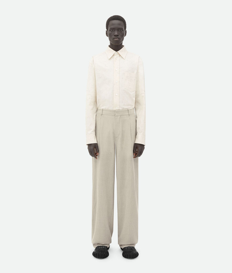 Wool Silk Mouline Trousers 1