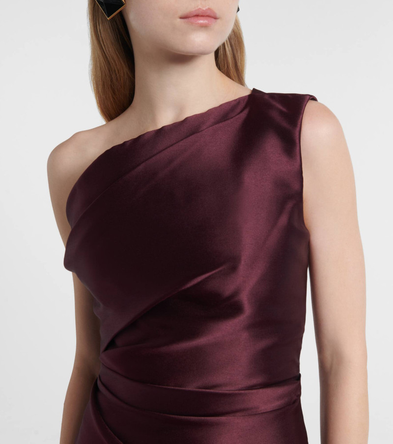 Kira gathered twill gown 4