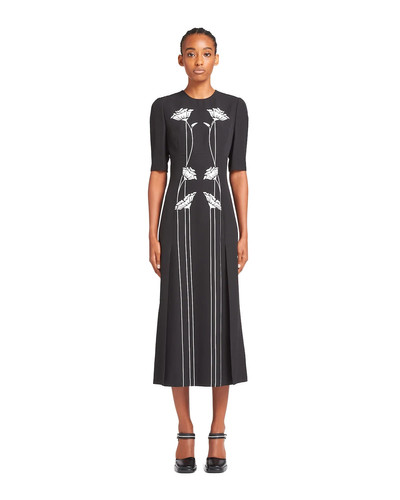 Prada Printed satin sablé dress outlook