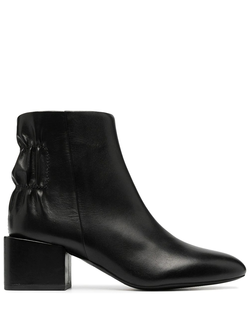 zip-up leather ankle boots - 1