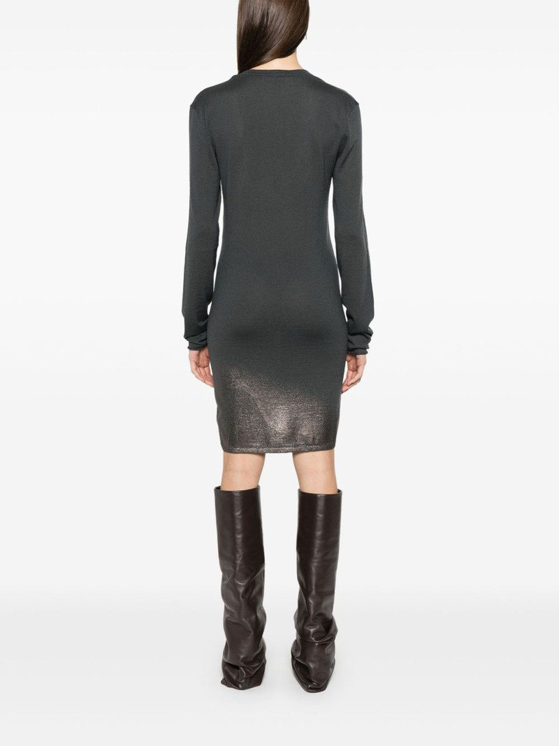 lurex-detail mini dress 4