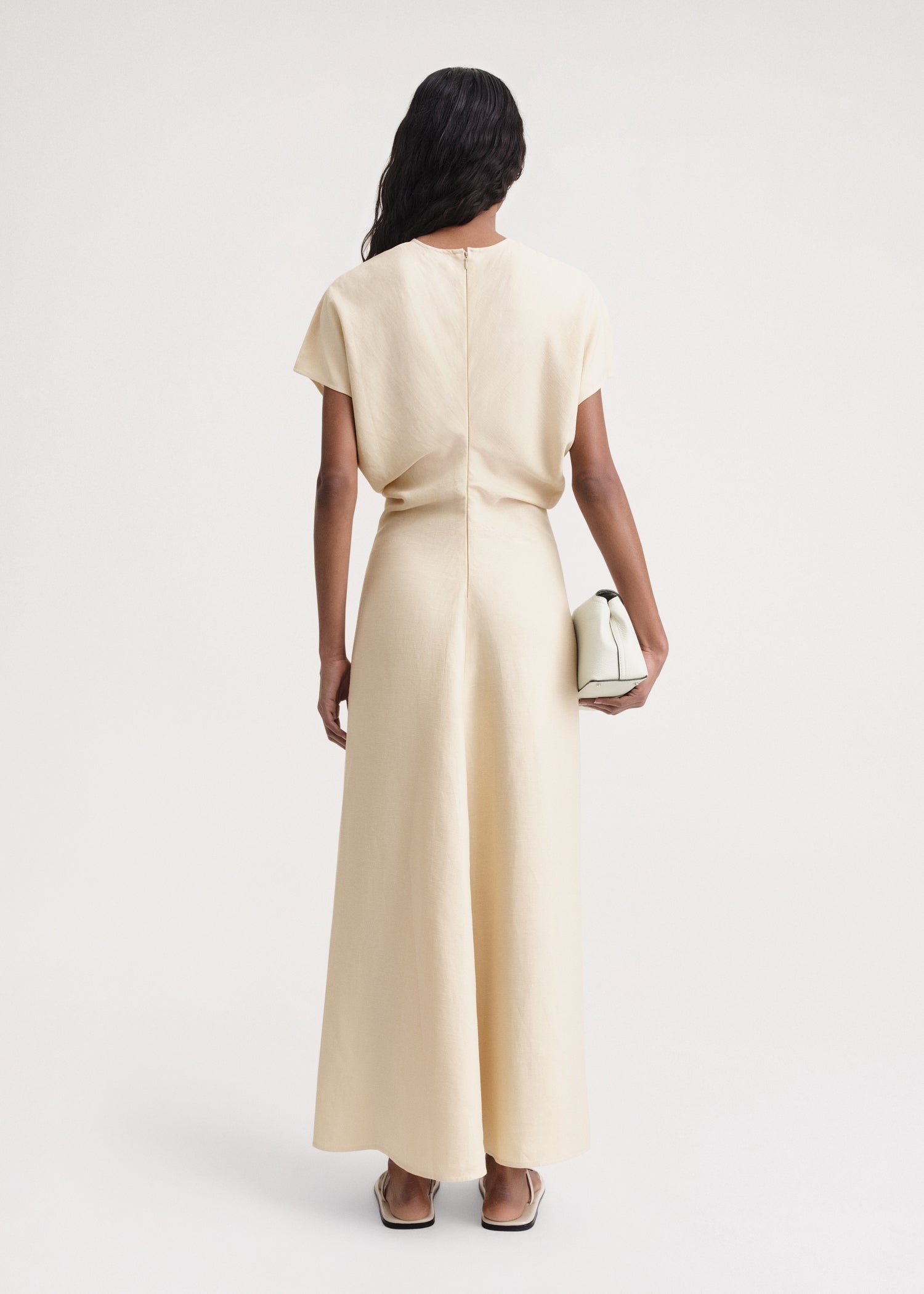 Slouch waist dress bleached sand - 4