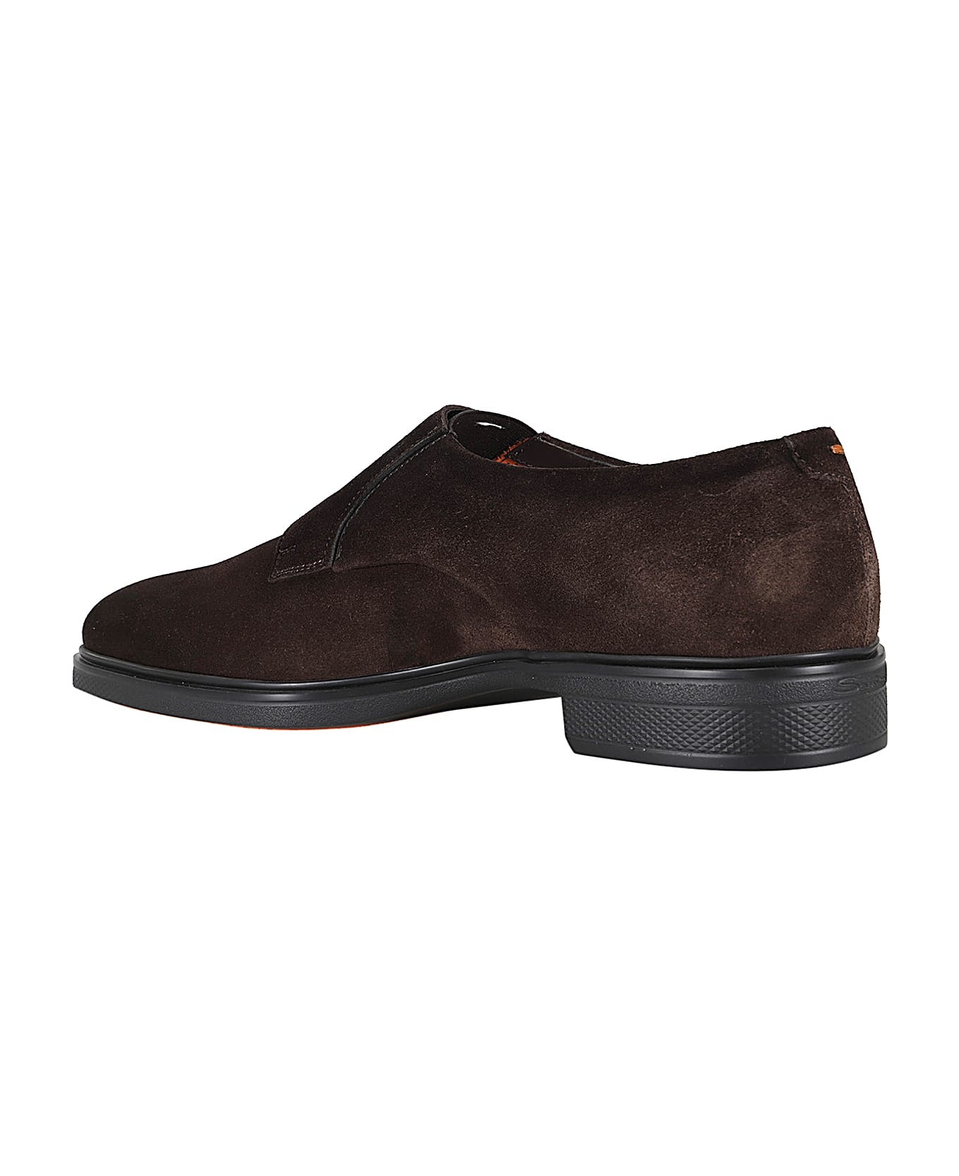 Brown Calf Suede Monk Shoes - 3