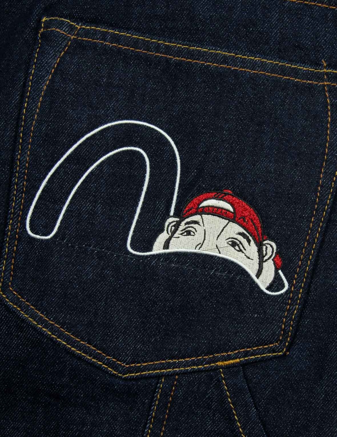 SEAGULL AND GODHEAD EMBROIDERY BALLOON FIT JEANS - 11