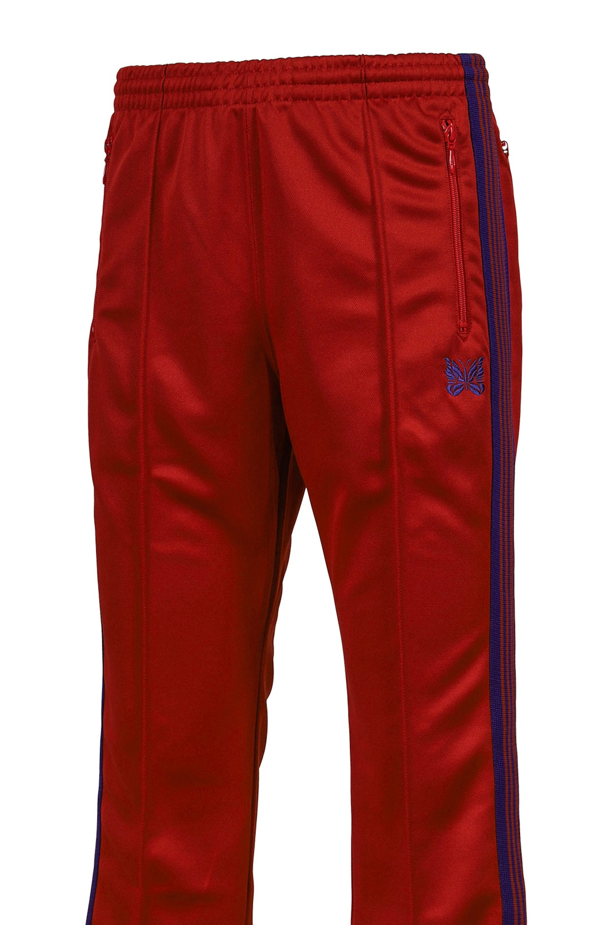BOOT-CUT TRACK PANT - POLY SMOOTH / RED - 10