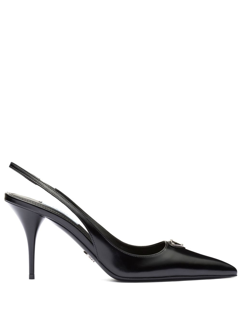 leather slingback 85mm pumps - 1
