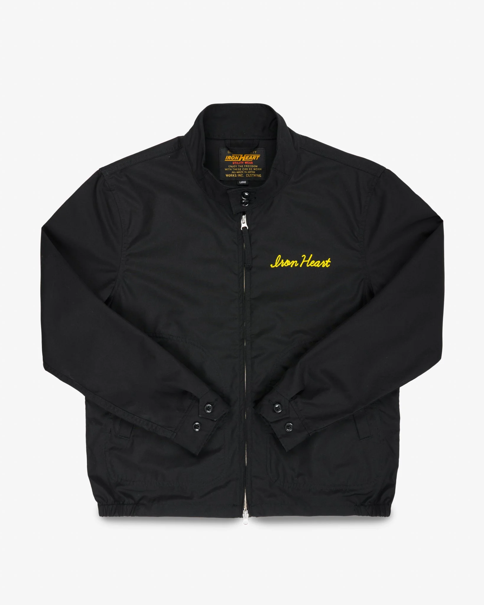 IHJ-166-BLK 5.3OZ WATER REPELLENT DRIZZLER JACKET - BLACK - 1