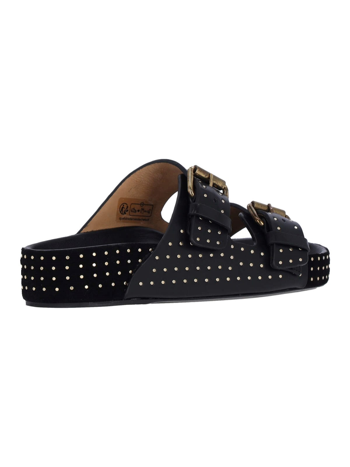 STUDDED DETAIL SANDALS - 4