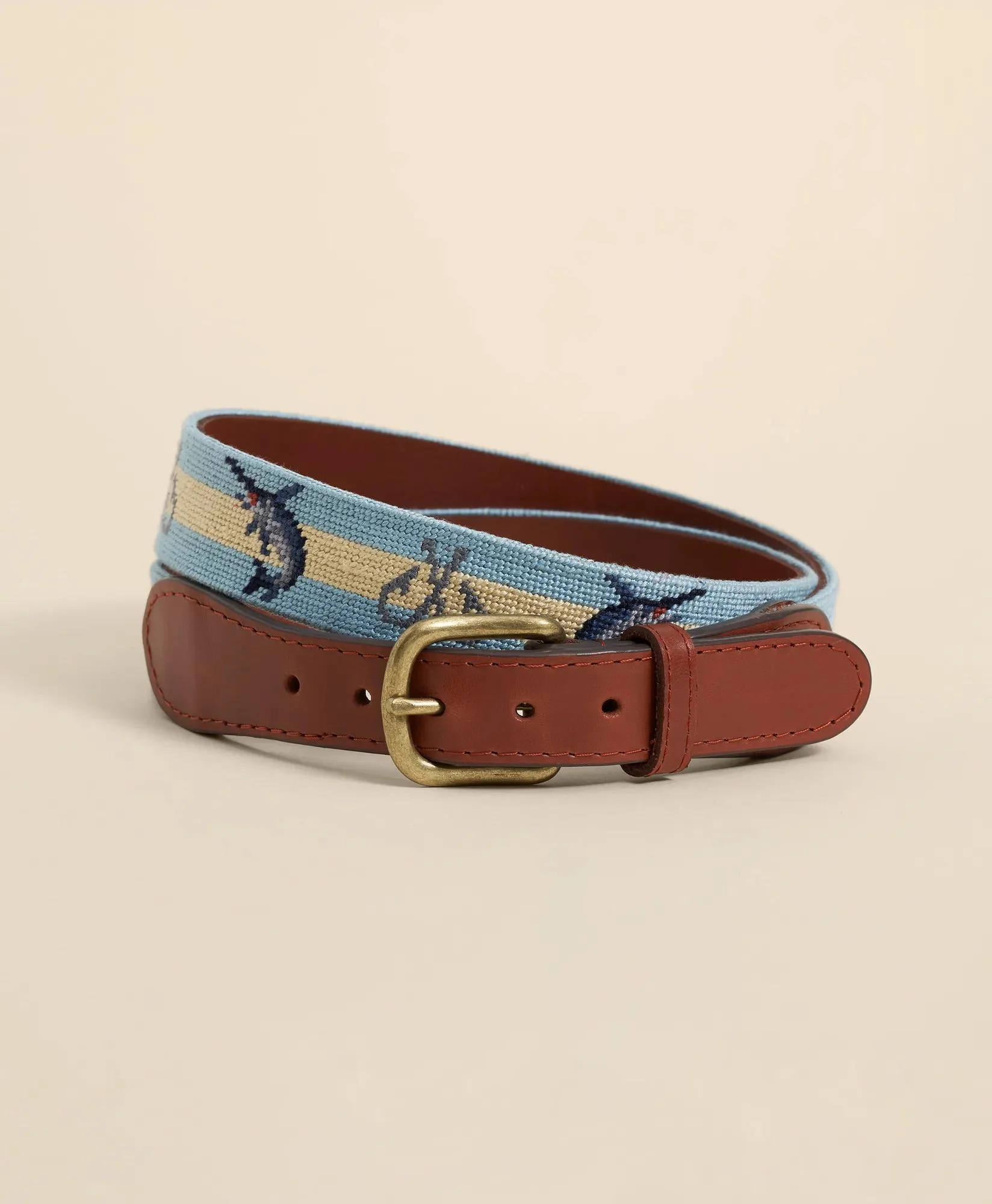 Smathers & Branson Needlepoint Marlin Belt - 1