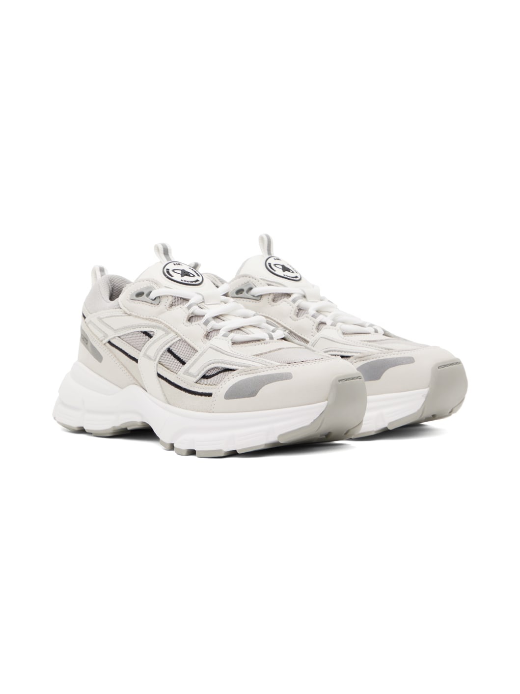 White & Gray Marathon R-Trail Sneakers - 4