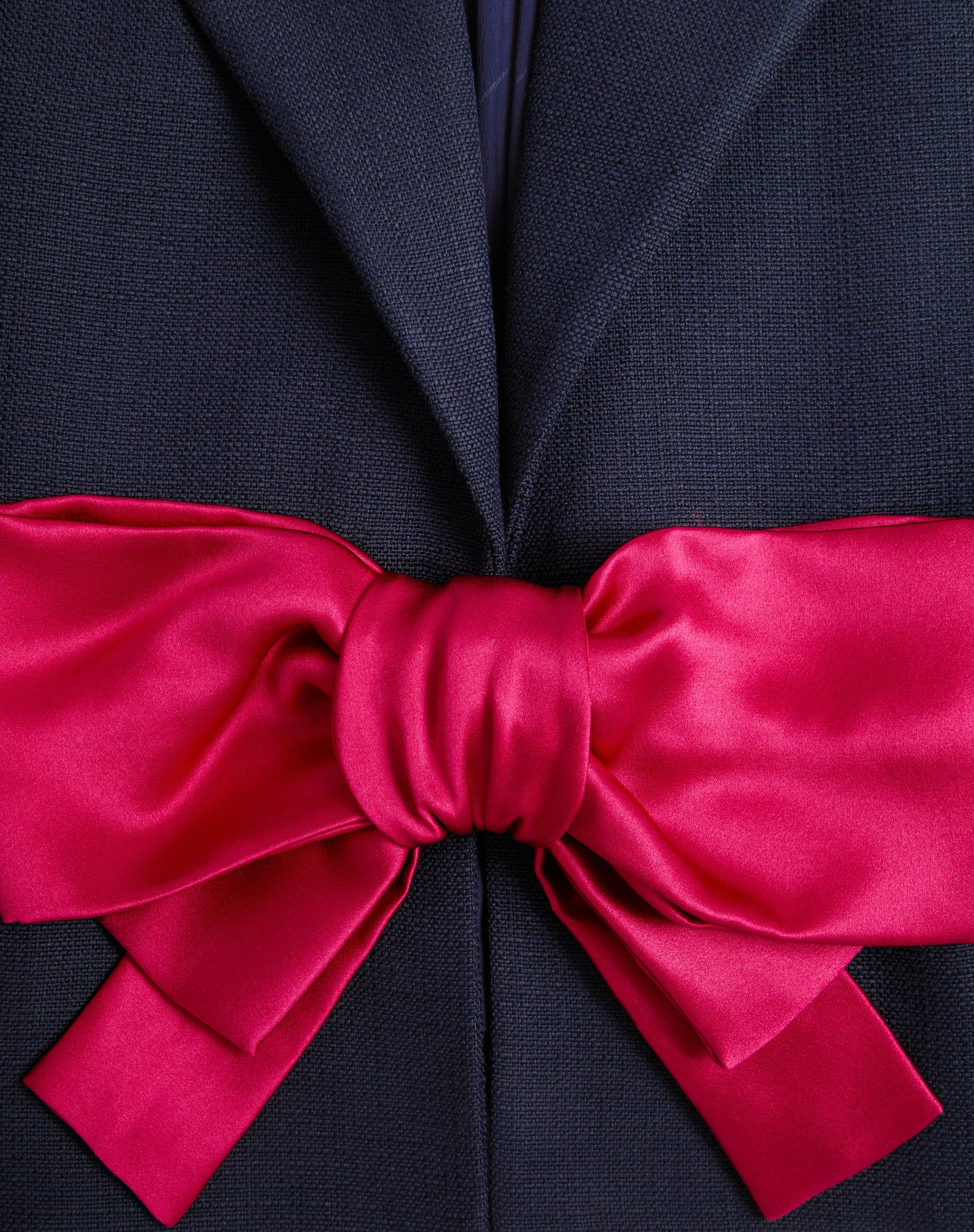 VISCOSE JACKET WITH BOW - 8