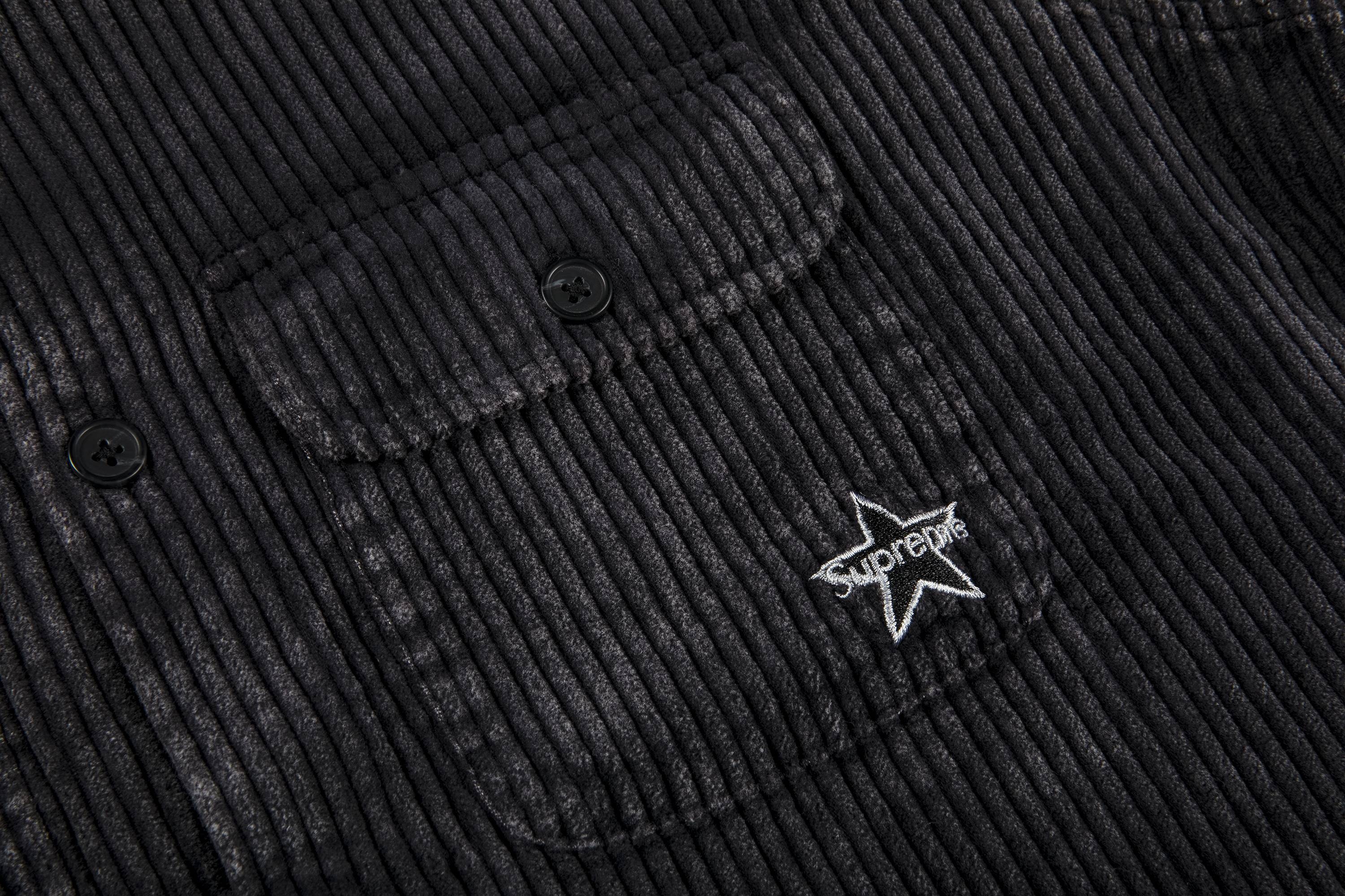 Supreme Corduroy Shirt 'Black' - 2