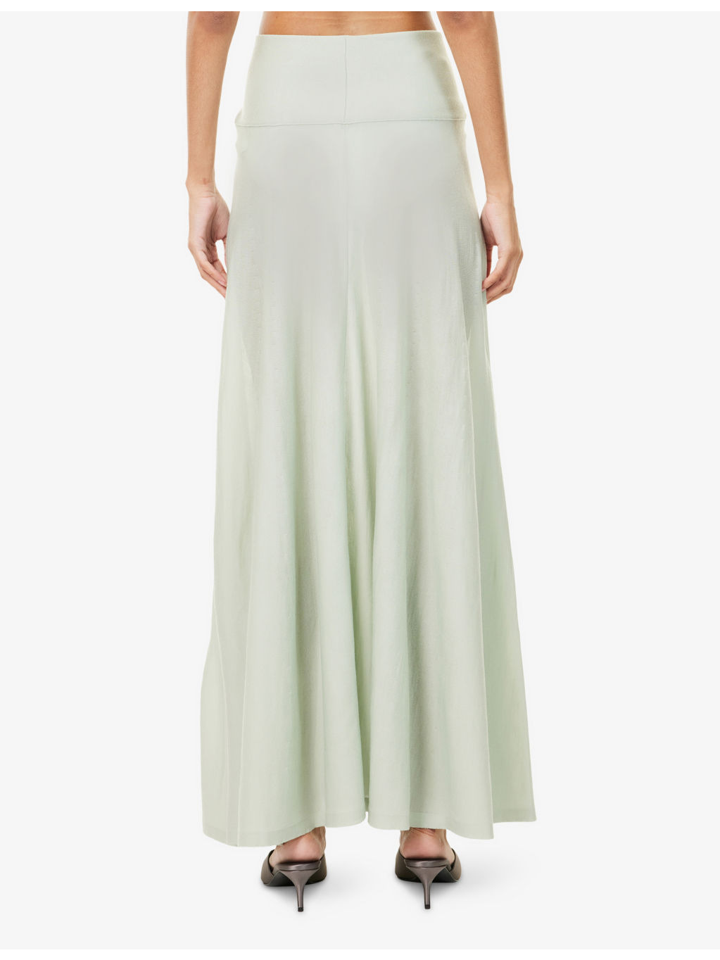 Fine-Knit Wool Maxi Skirt - 4