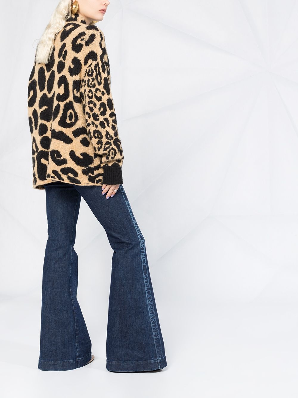 leopard-print jumper - 6