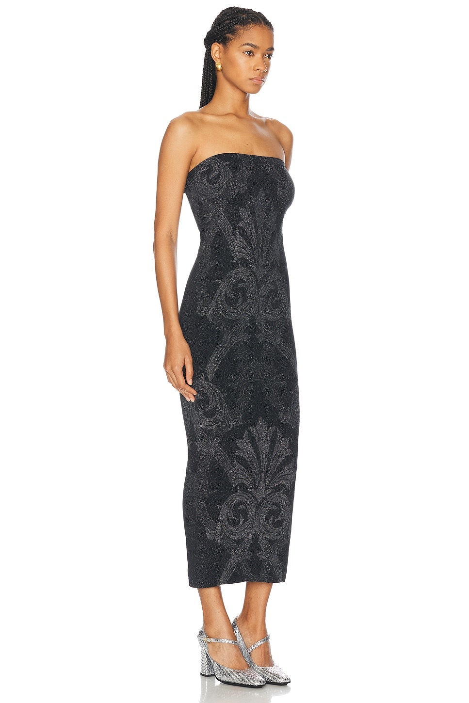 x Etro Metallic Jacquard Dress - 2