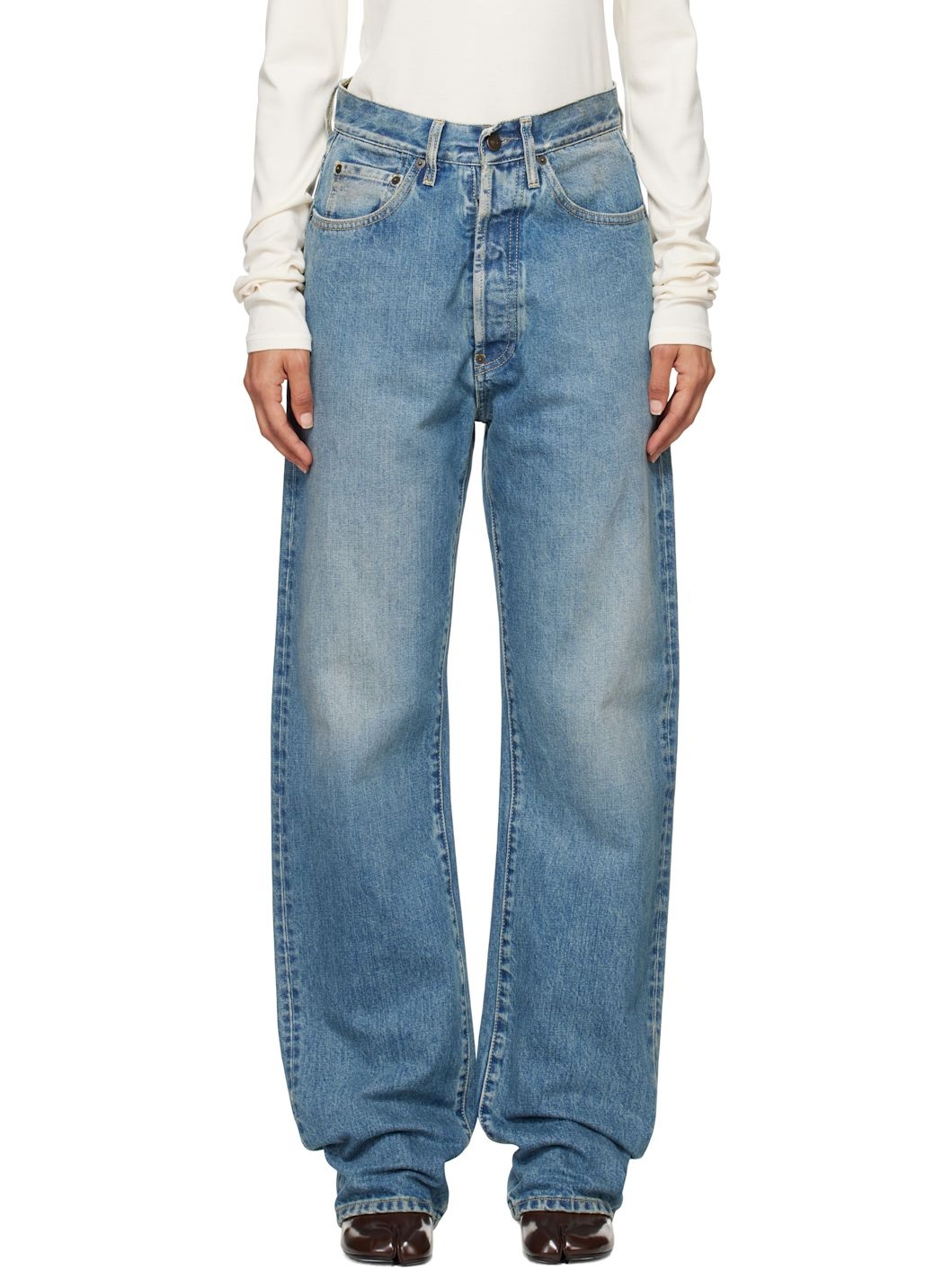 【関税＆送料込み】Maison Margiela Jeans Blue Maison Margiela Blue 14 Oz Origin Jeans | REVERSIBLE