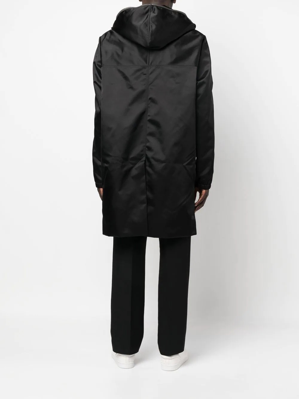 padded-design hooded coat - 4