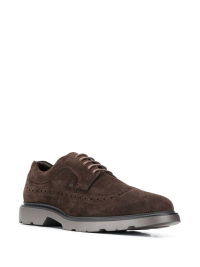 HOGAN perforated derby shoes outlook