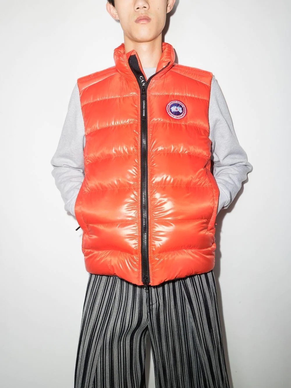 Crofton logo-patch padded gilet - 2