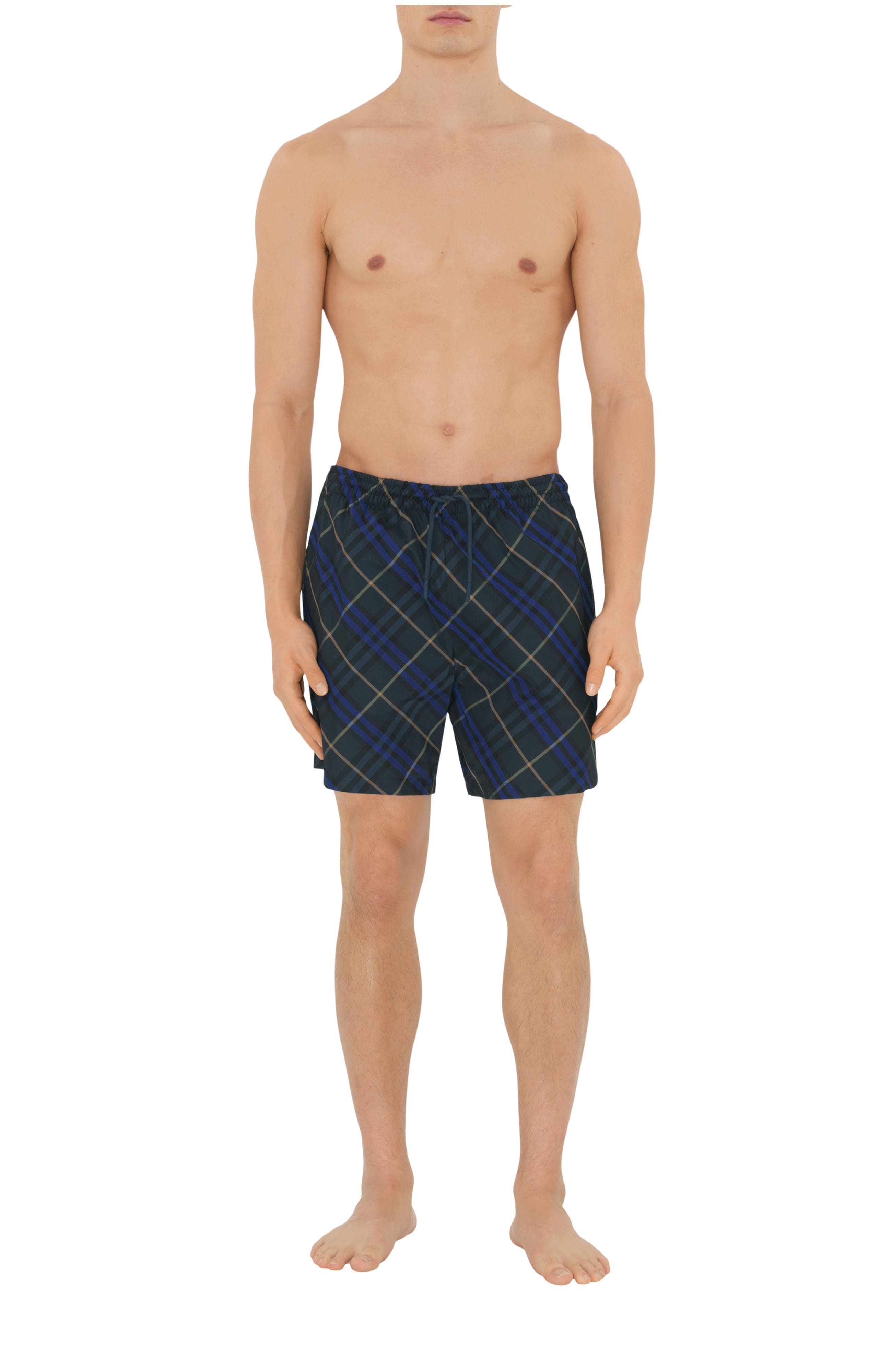 burberry Check Swim Shorts in Midnight at Nordstrom - 1