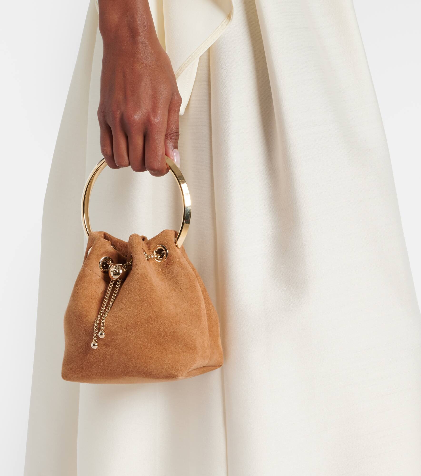 Bon Bon Small suede tote bag - 2