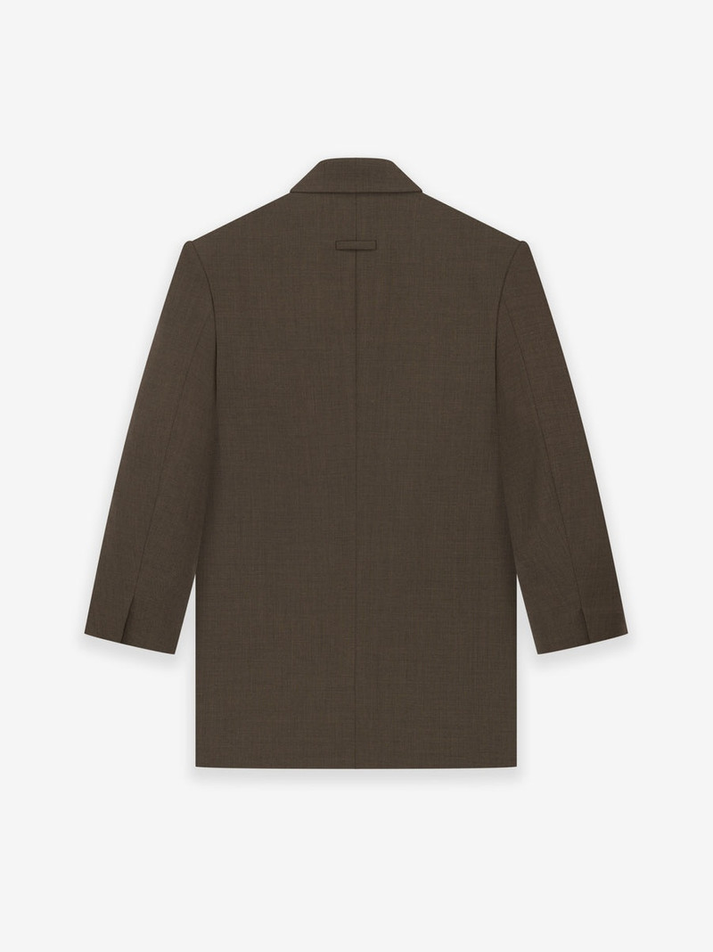 Wool Canvas Double Breasted Blazer 2